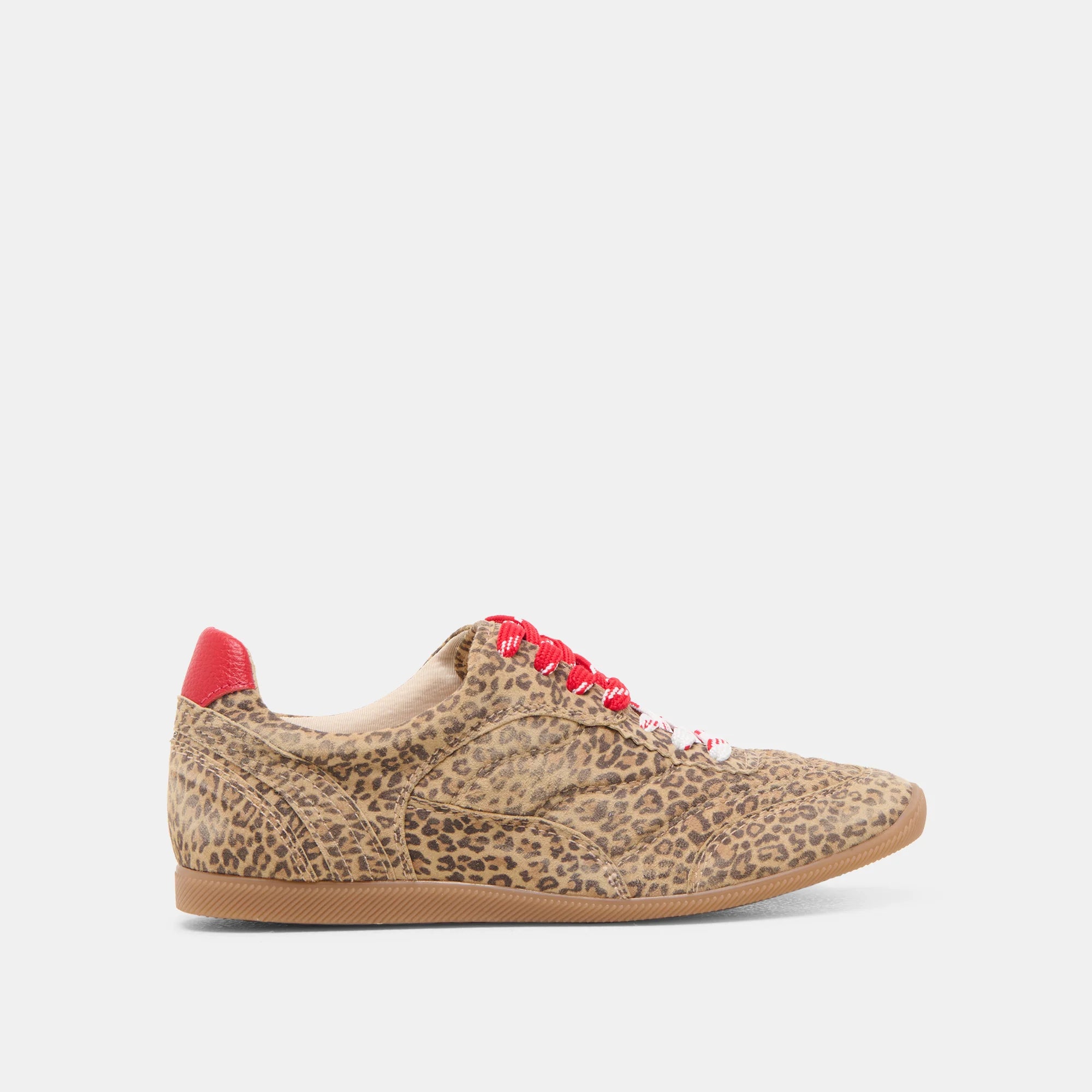 Dolce Vita Laini Sneakers - Tan Leopard Suede