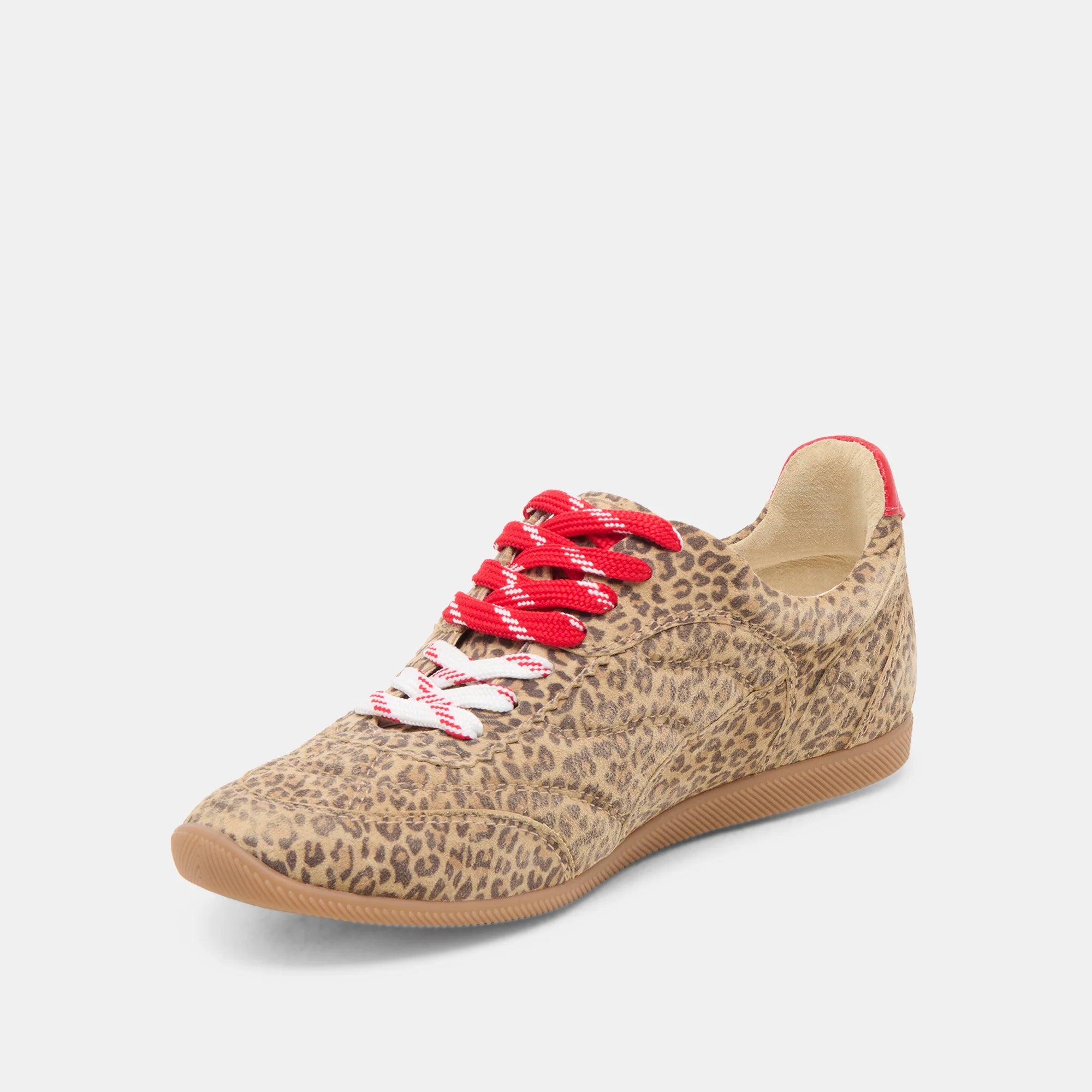 Dolce Vita Laini Sneakers - Tan Leopard Suede