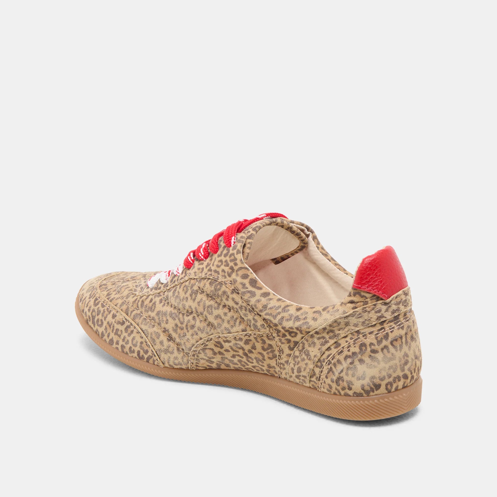 Dolce Vita Laini Sneakers - Tan Leopard Suede