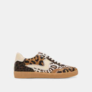 Dolce Vita Notice Stitch Sneakers - Leopard Multi Calf Hair