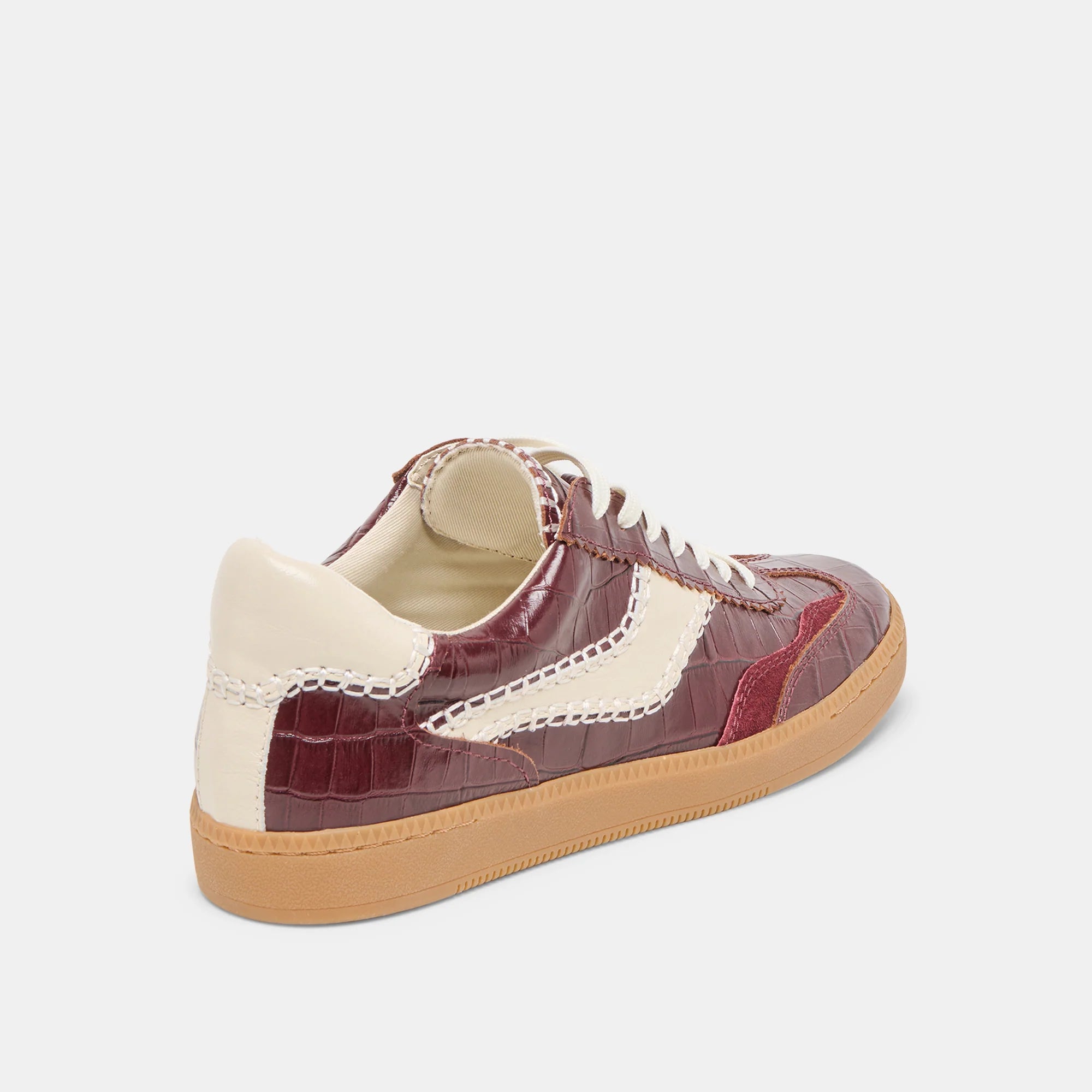 Dolce Vita Notice Stitch Sneakers - Oxblood Leather