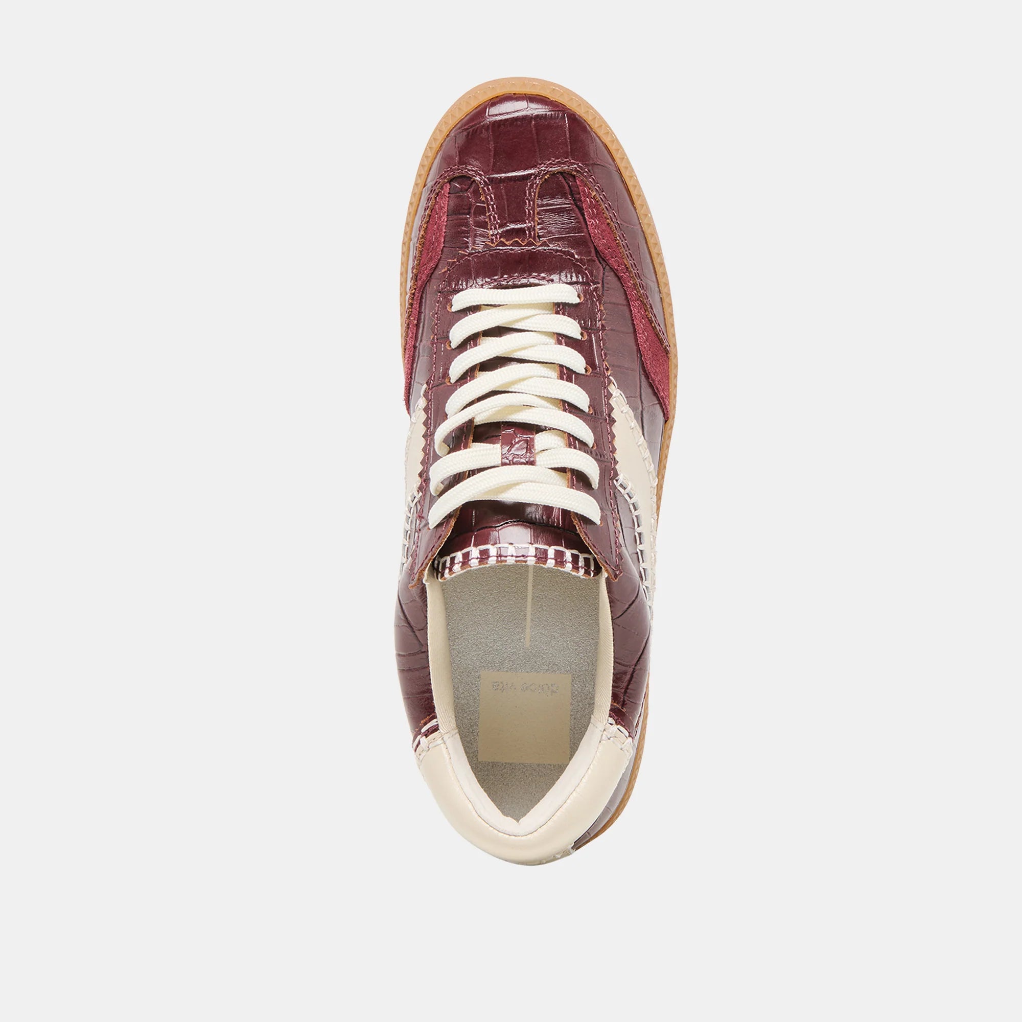 Dolce Vita Notice Stitch Sneakers - Oxblood Leather