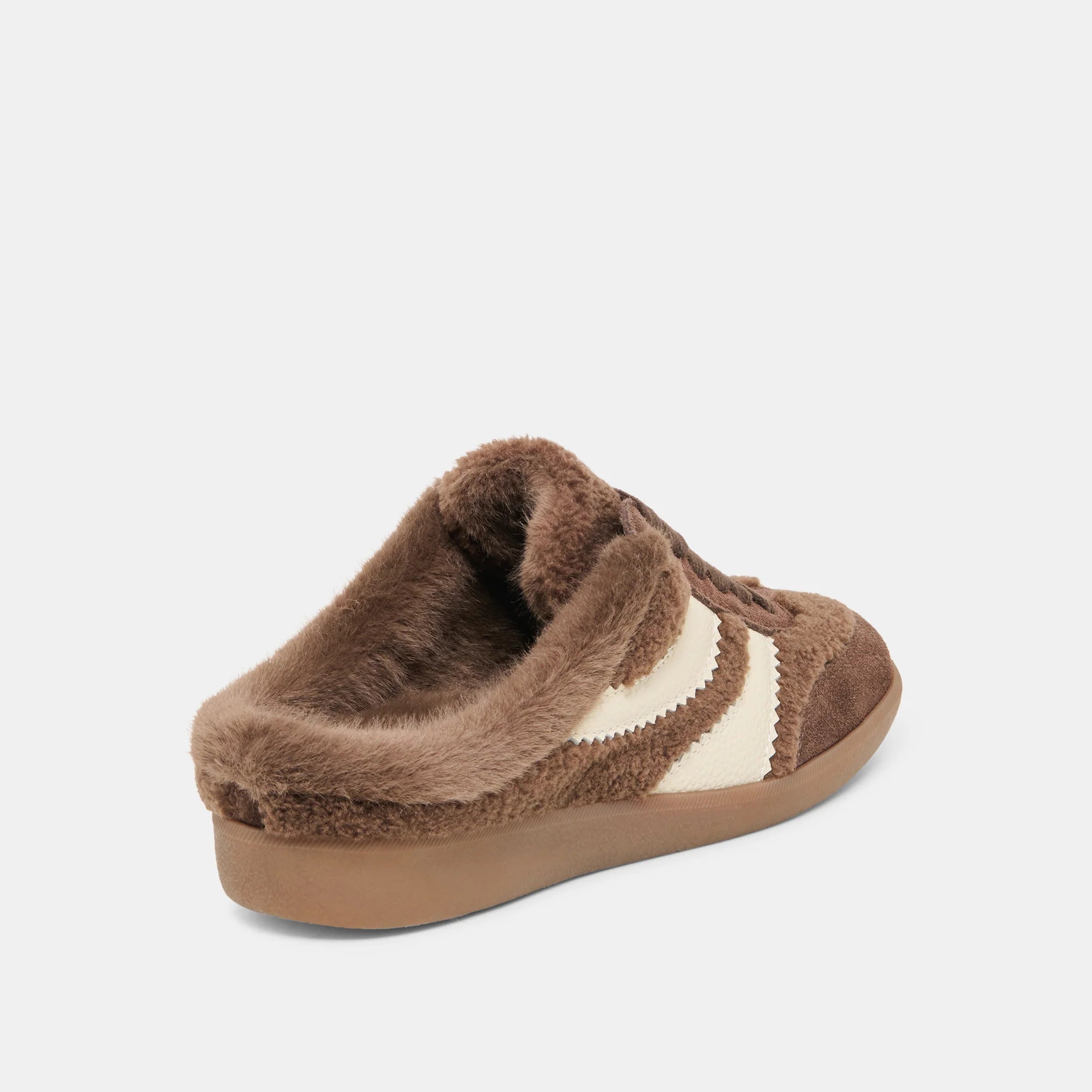 Dolce Vita Merit Slide Sneakers - Dark Brown Plush