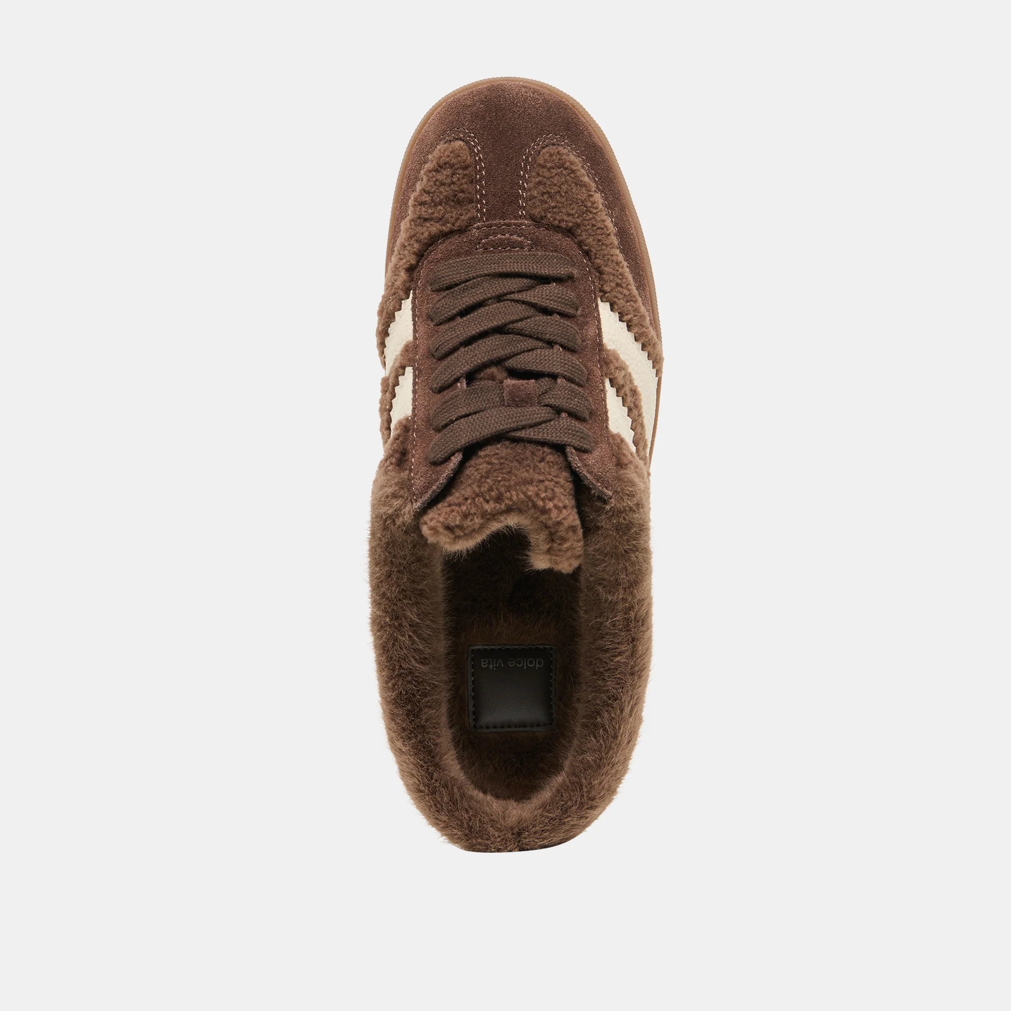 Dolce Vita Merit Slide Sneakers - Dark Brown Plush