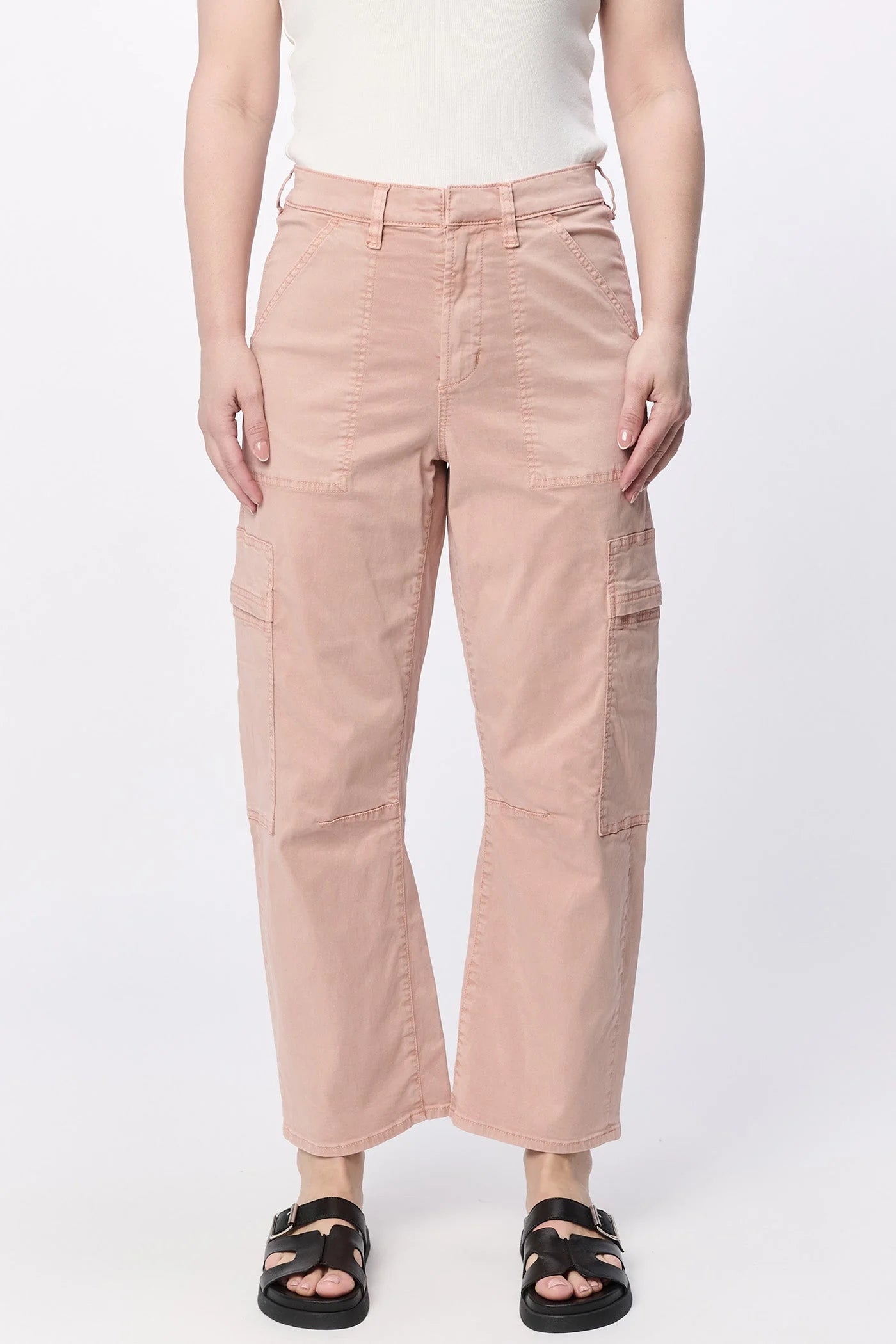 Lasso High Rise Cropped Pants - Tuscany