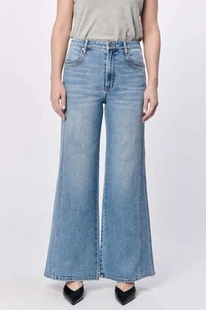 Fiona High Rise Wide Leg Jeans - Creekside