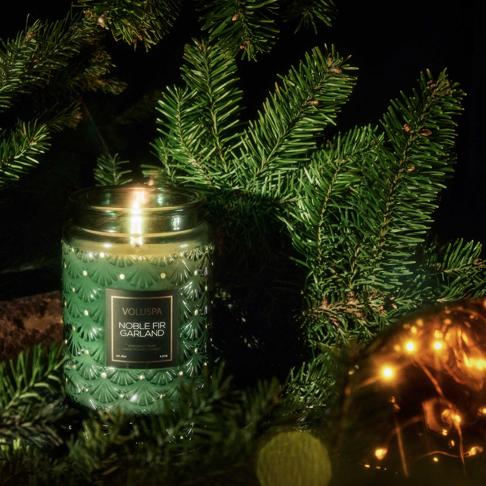 Voluspa Large Jar Candle - Noble Fir Garland