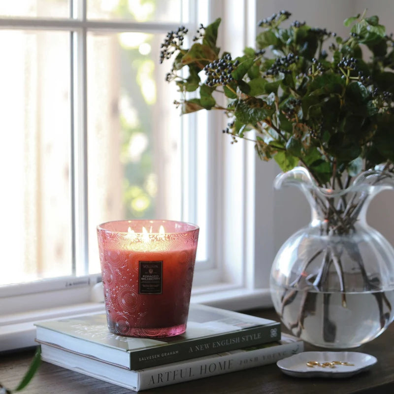 Voluspa - 3 Wick Hearth Candle - Foraged Wildberry