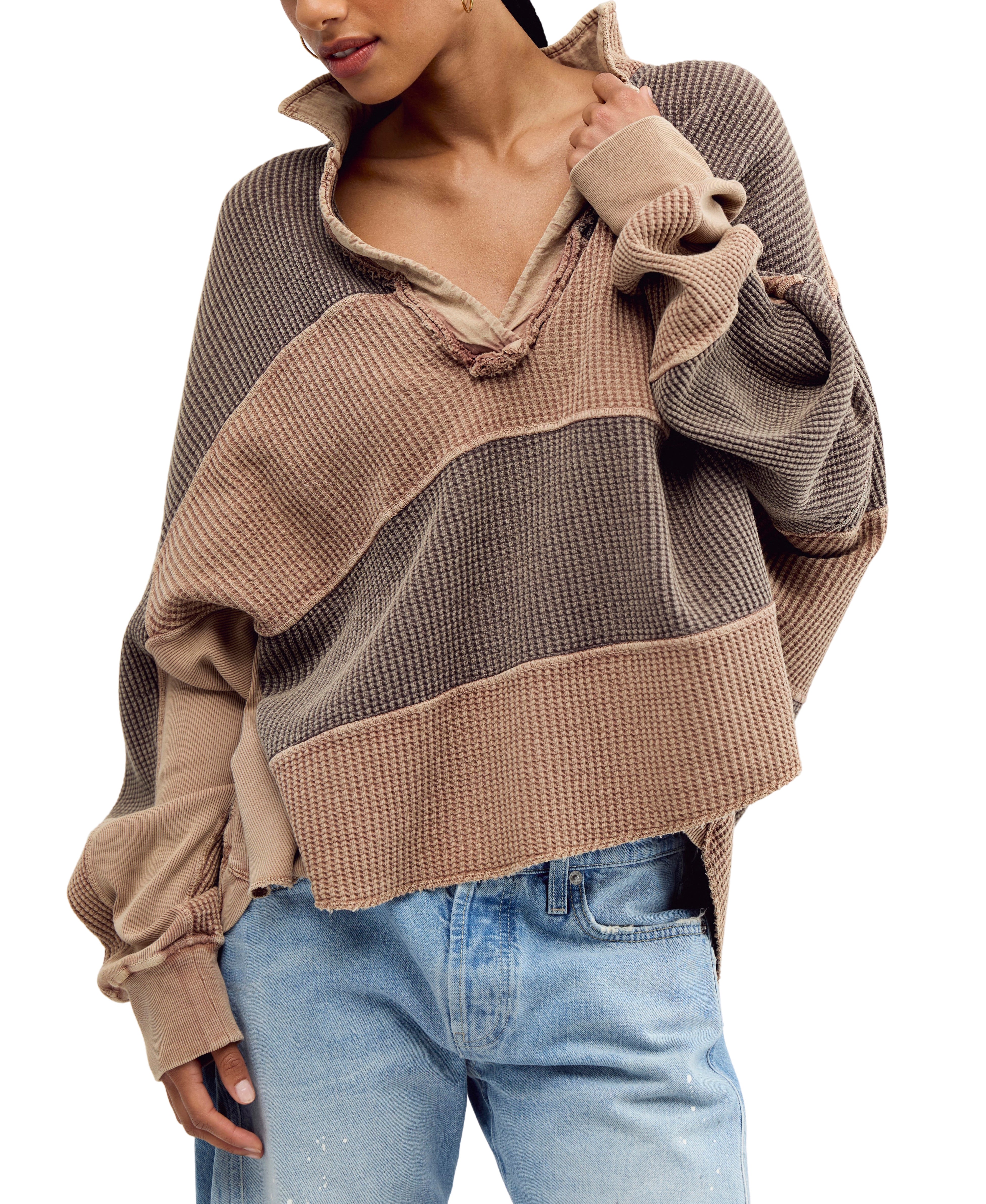 Free People Rainn Thermal - Neutral Combo