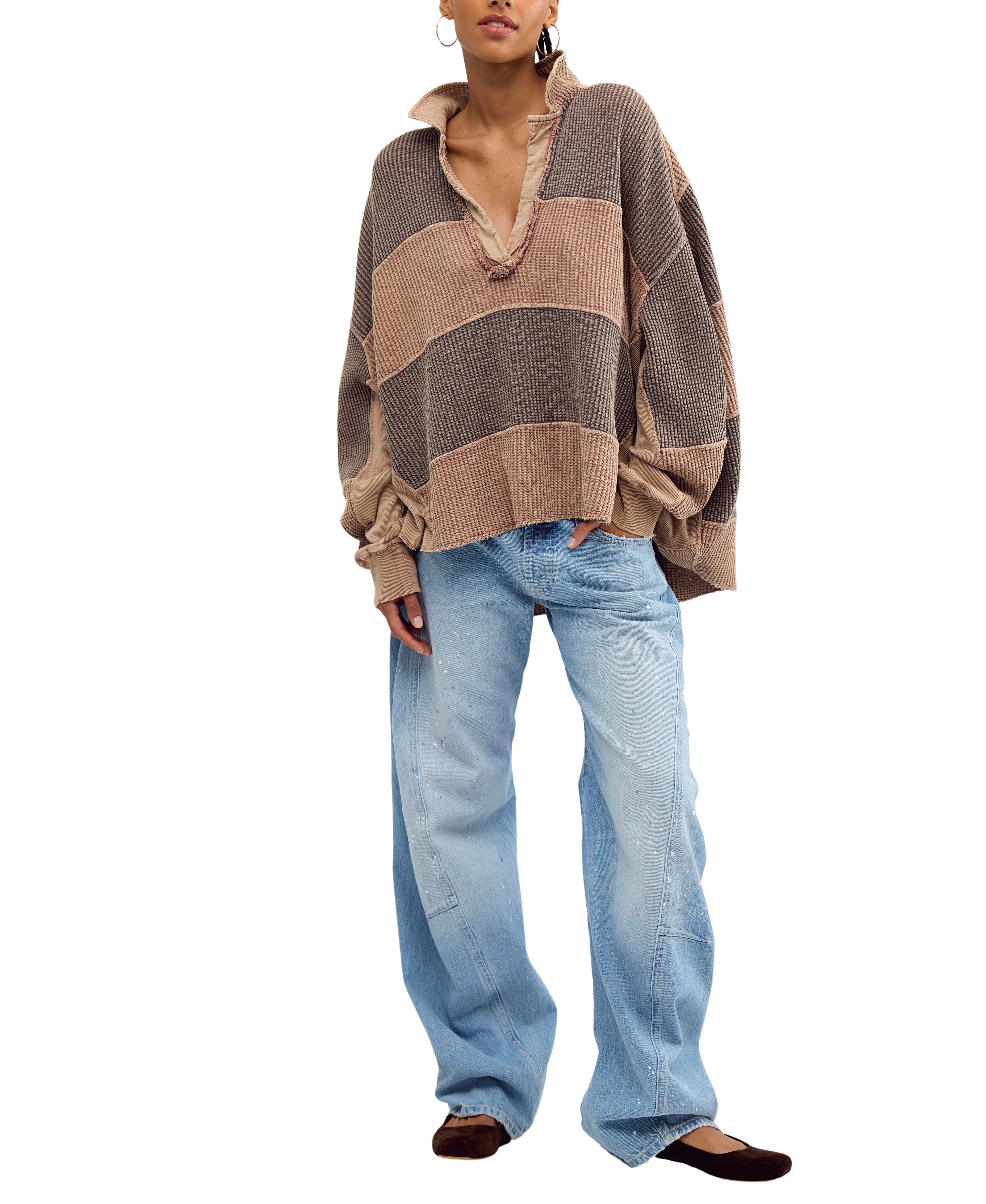 Free People Rainn Thermal - Neutral Combo