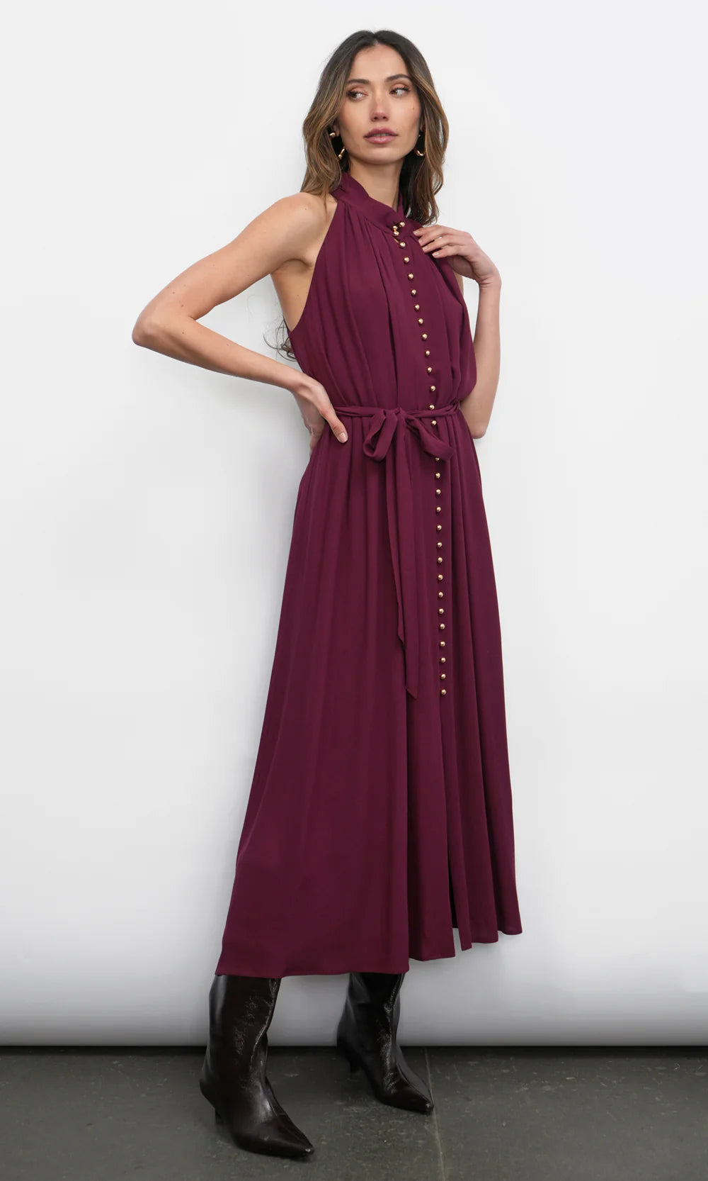 Everley Button Up Midi Dress