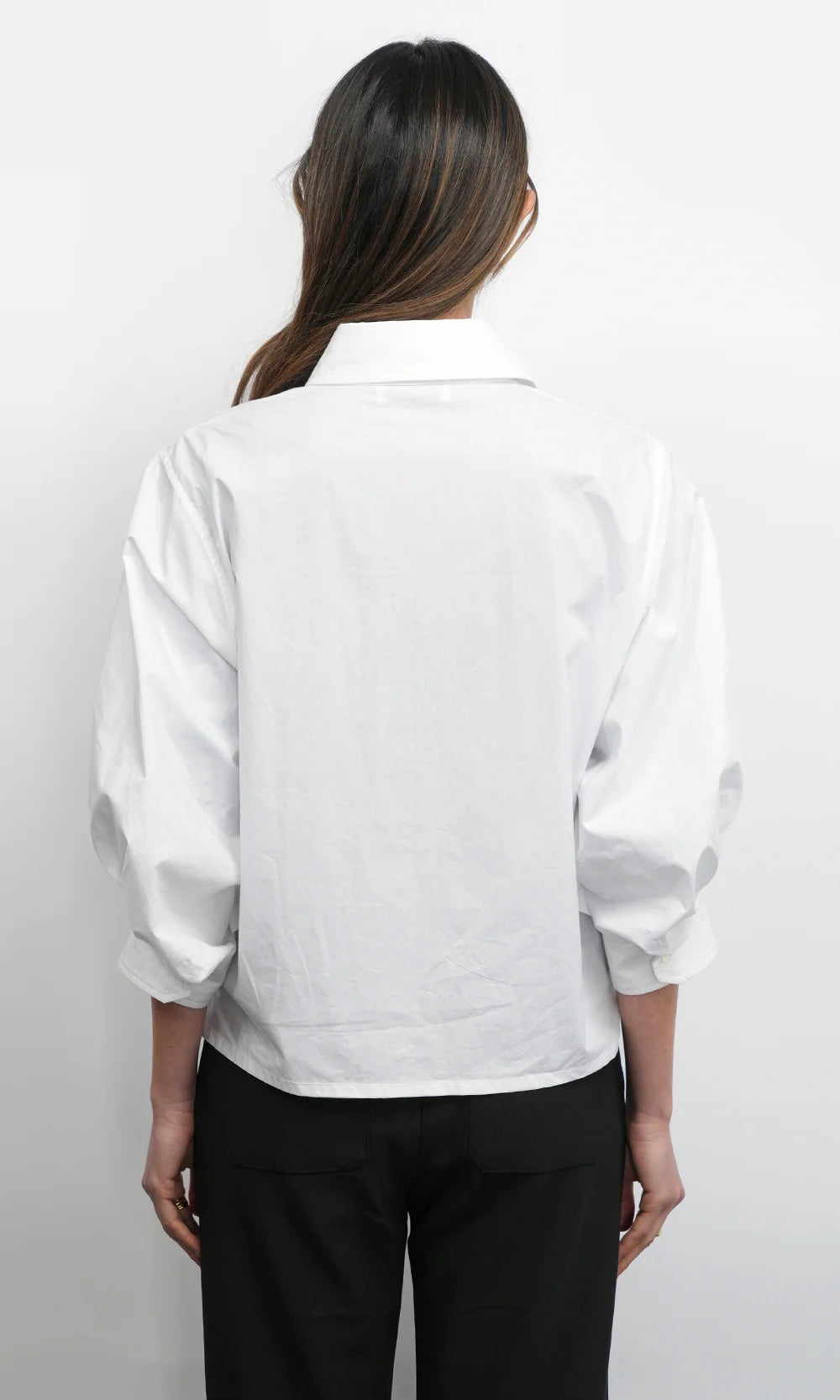 Thea Oversized Button Down Shirt - White