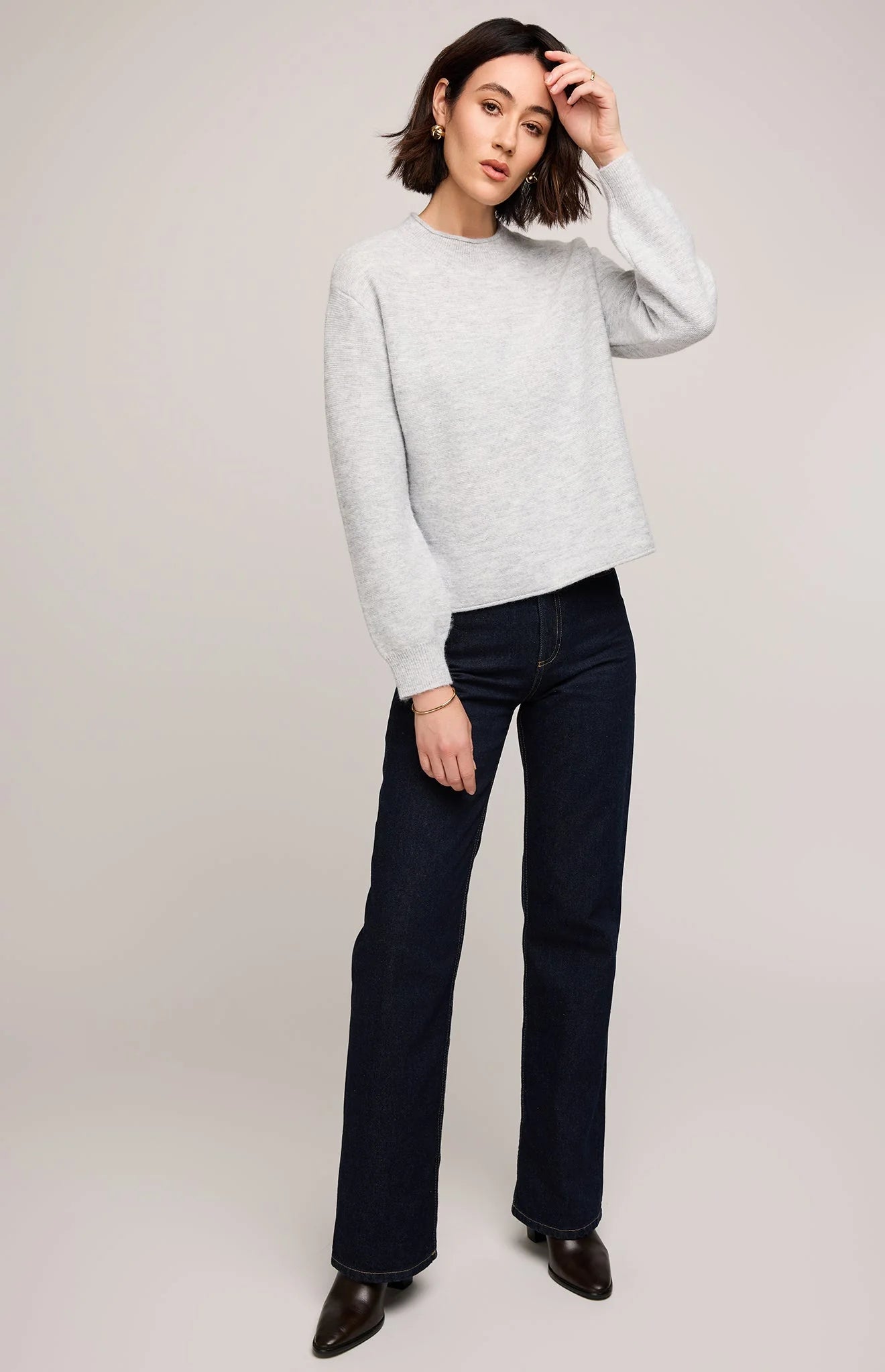 Wanda Pullover Sweater - Heather Ash