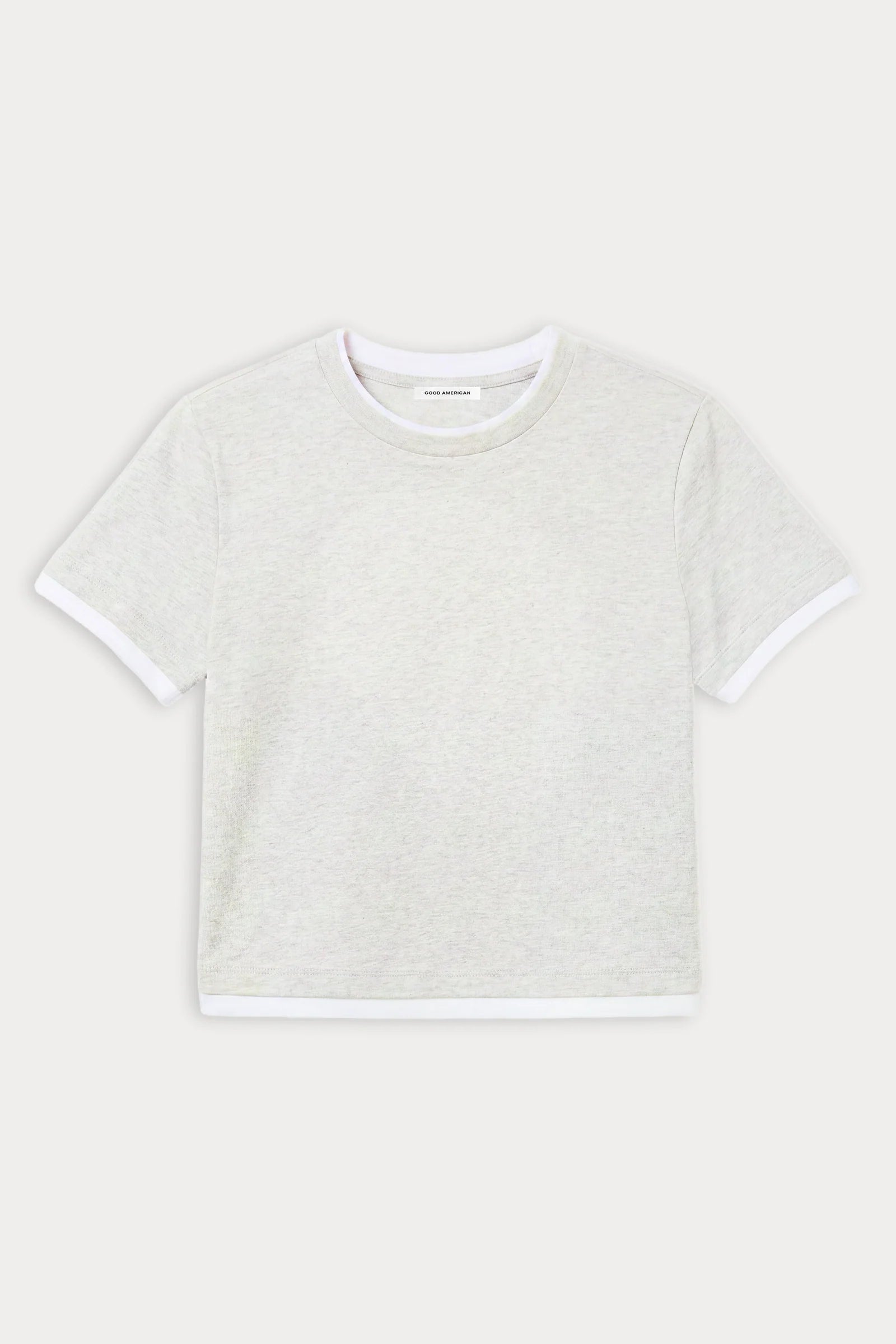 Good American - The Layered Tee - Vintage Grey