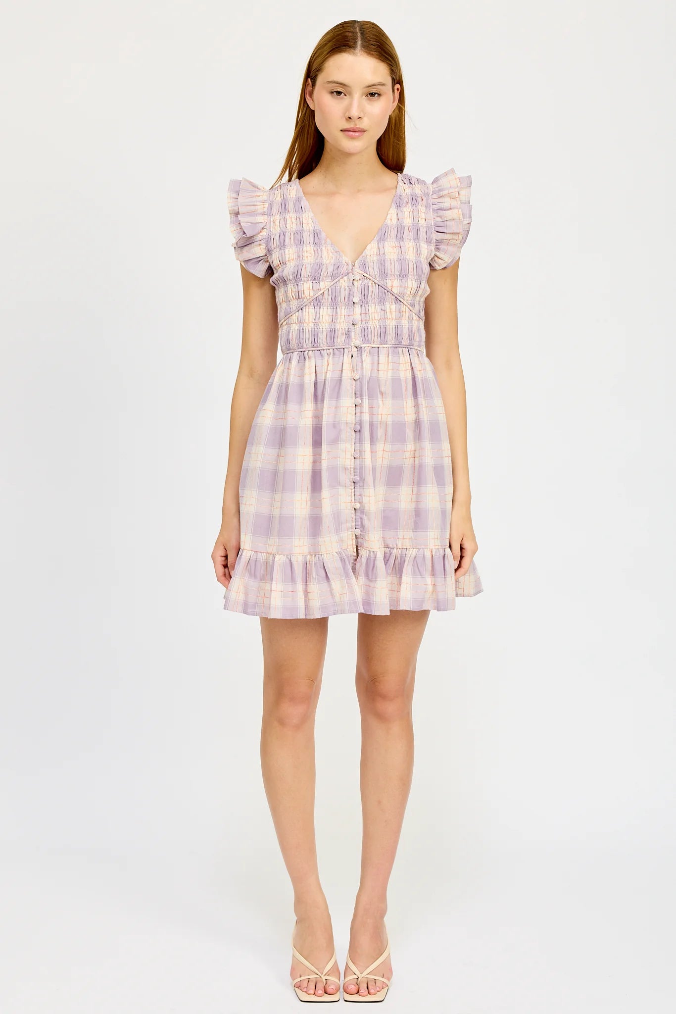 Savoy Mini Dress - Plaid