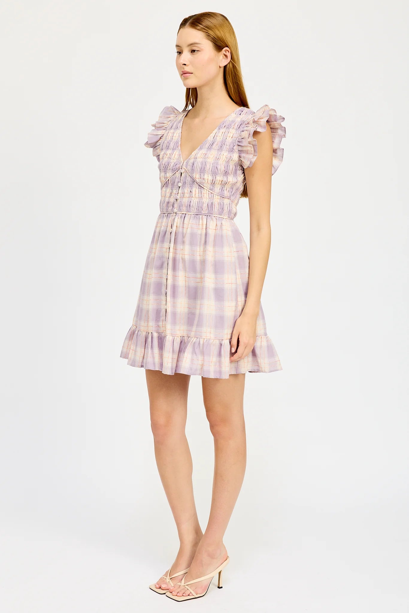 Savoy Mini Dress - Plaid