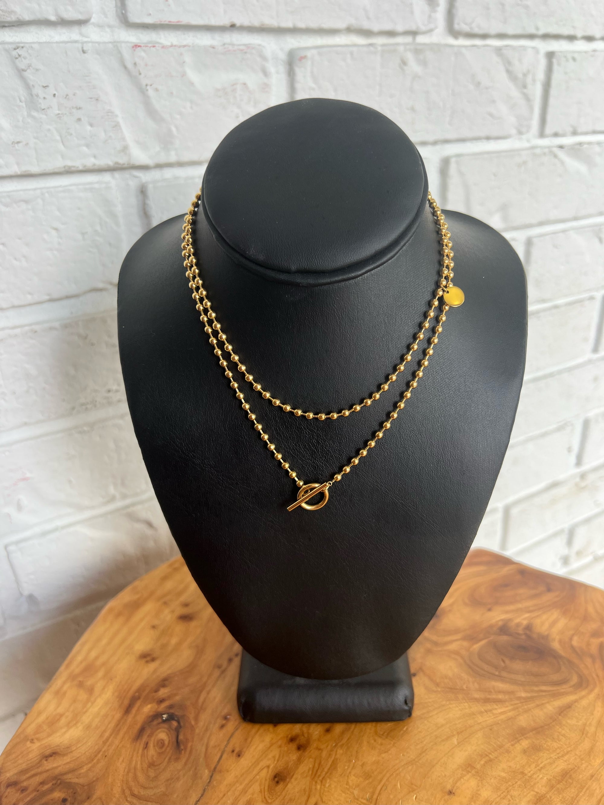 18K Nina Double Chain Necklace