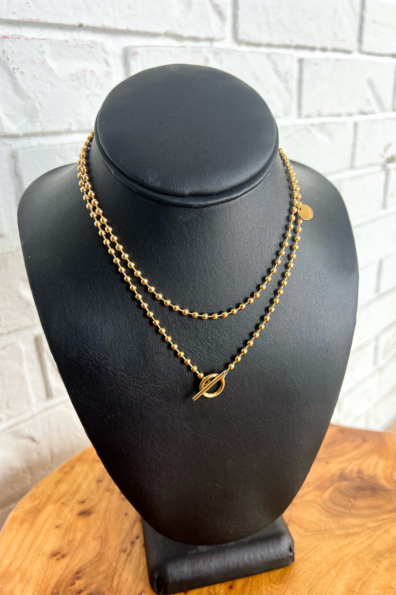 18K Nina Double Chain Necklace