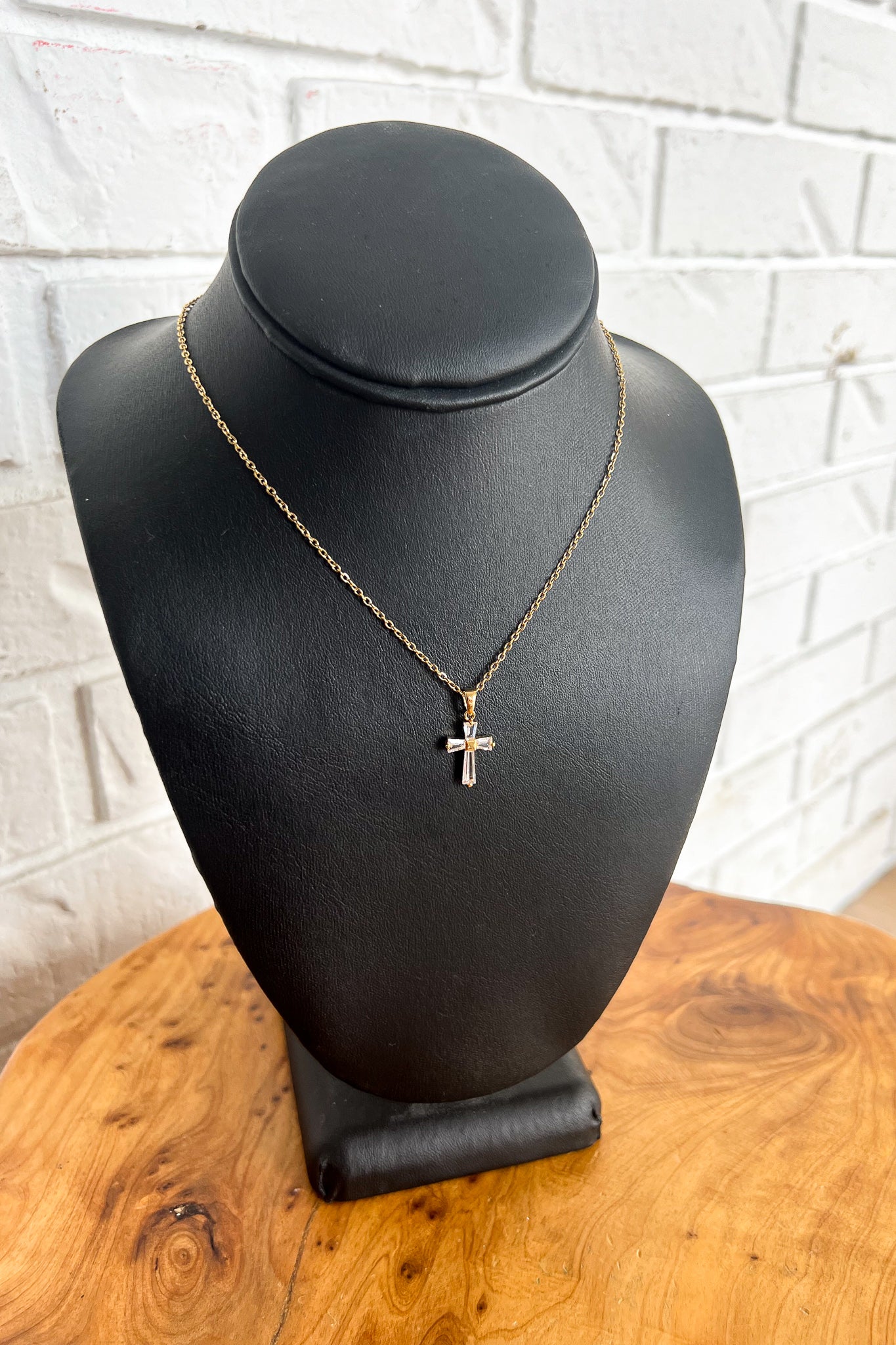 18K Diamond Cross Necklace