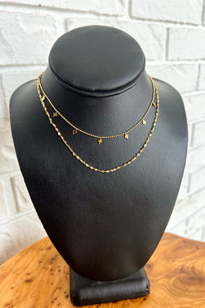 18K Nina Double Strand Necklace