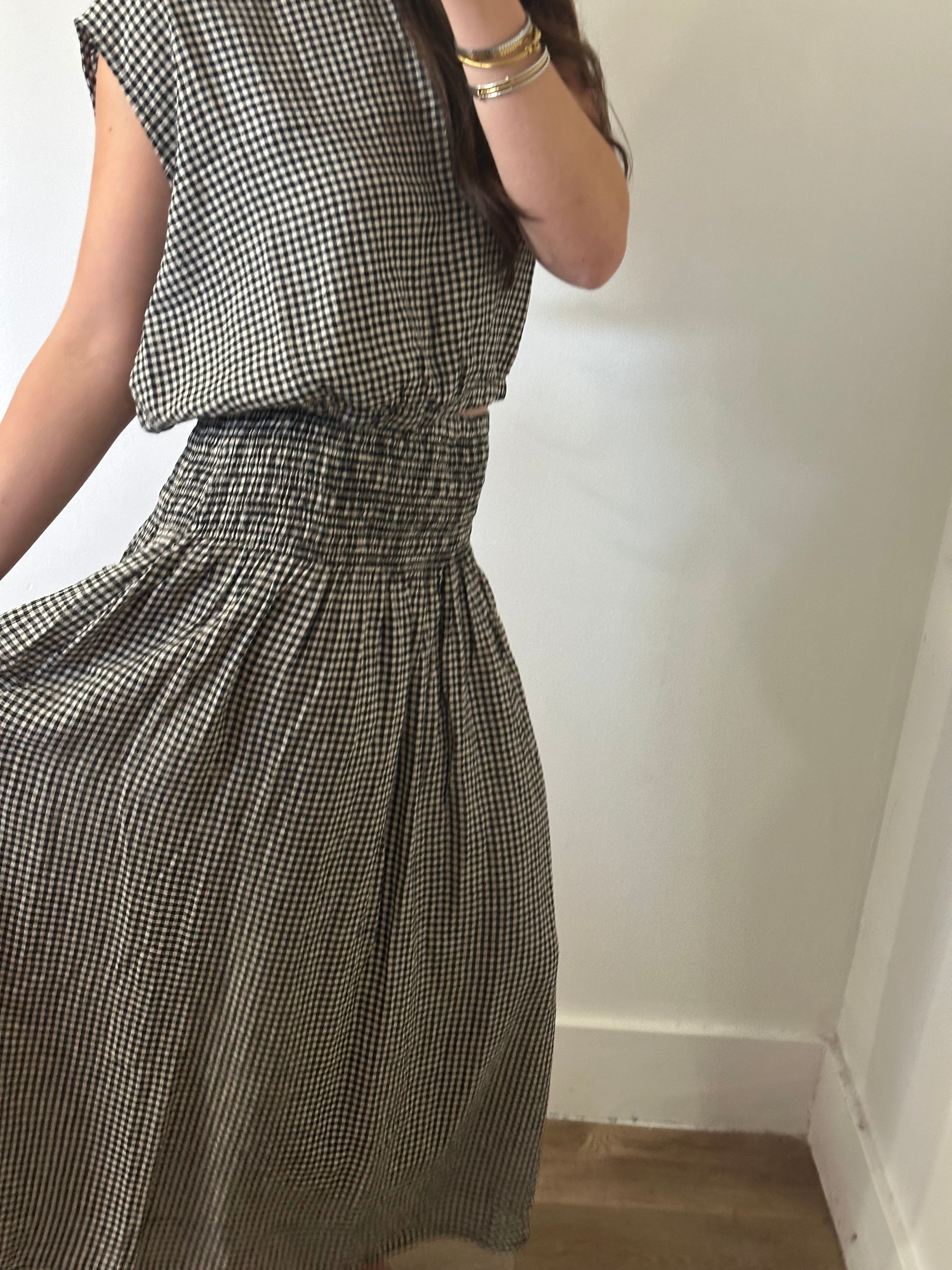 Z Supply Brooke Gingham Skirt - Black