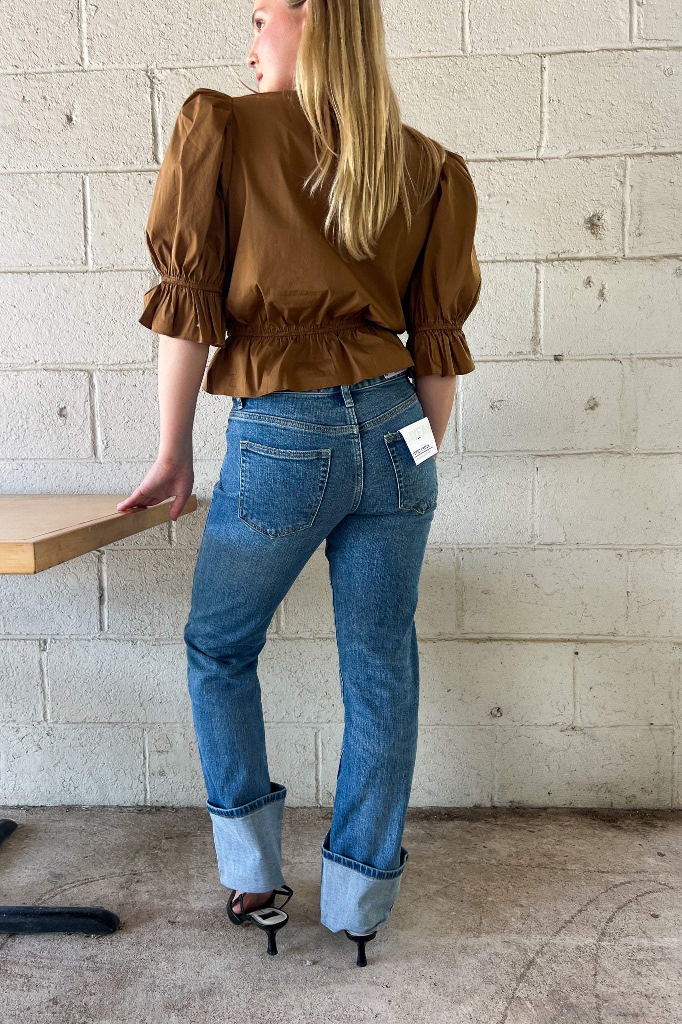 Jojo Mid Rise Cuffed Jeans