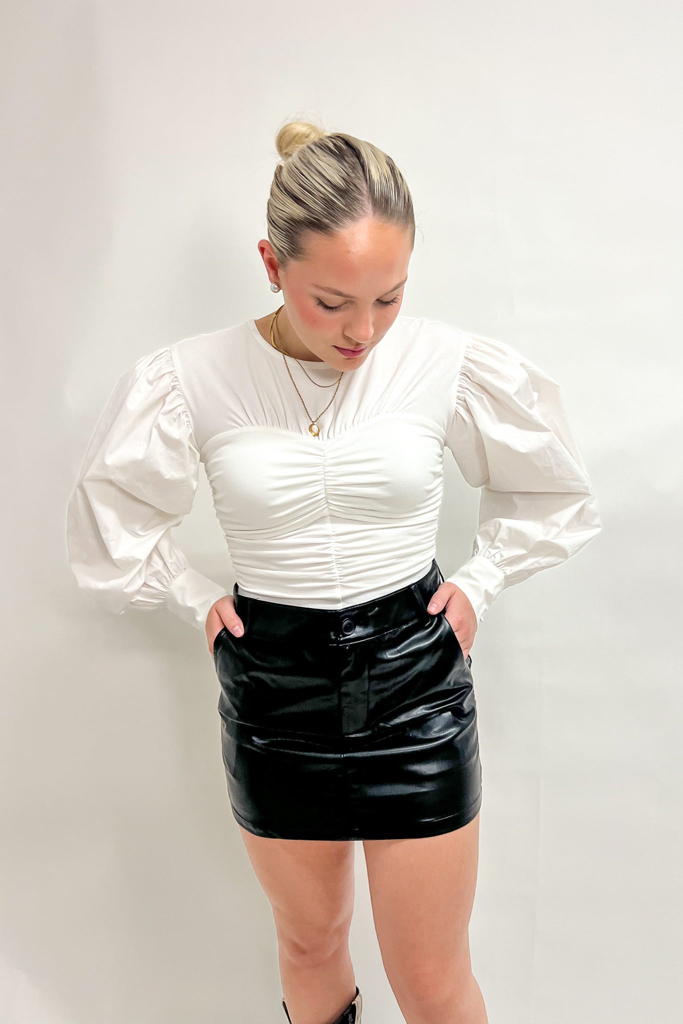 Lake Leather Mini Skirt
