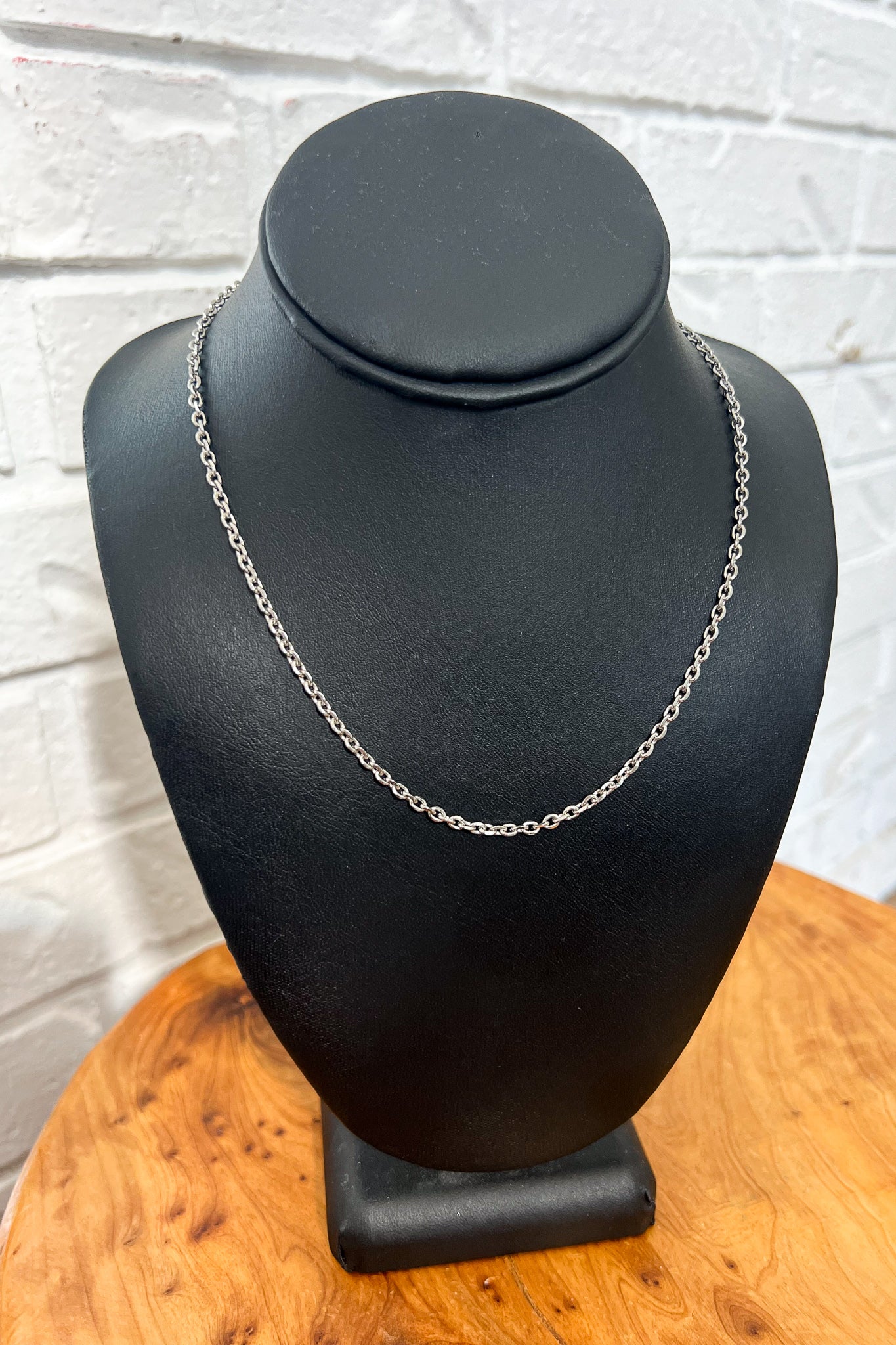 PLAIN CHAIN NECKLACE GOLD 50 CM