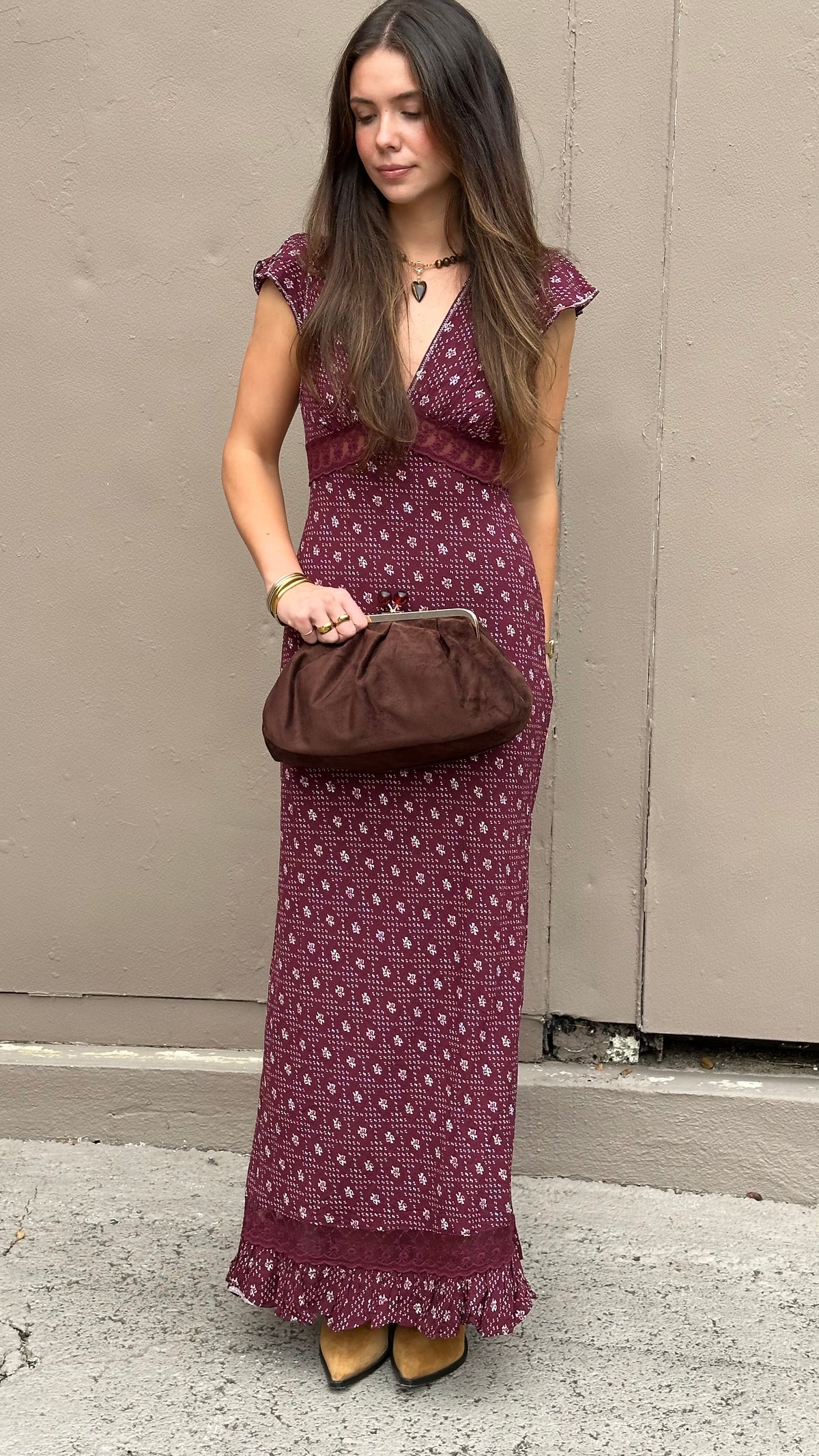 Free People - Eternal Soul Maxi Dress - Maroon