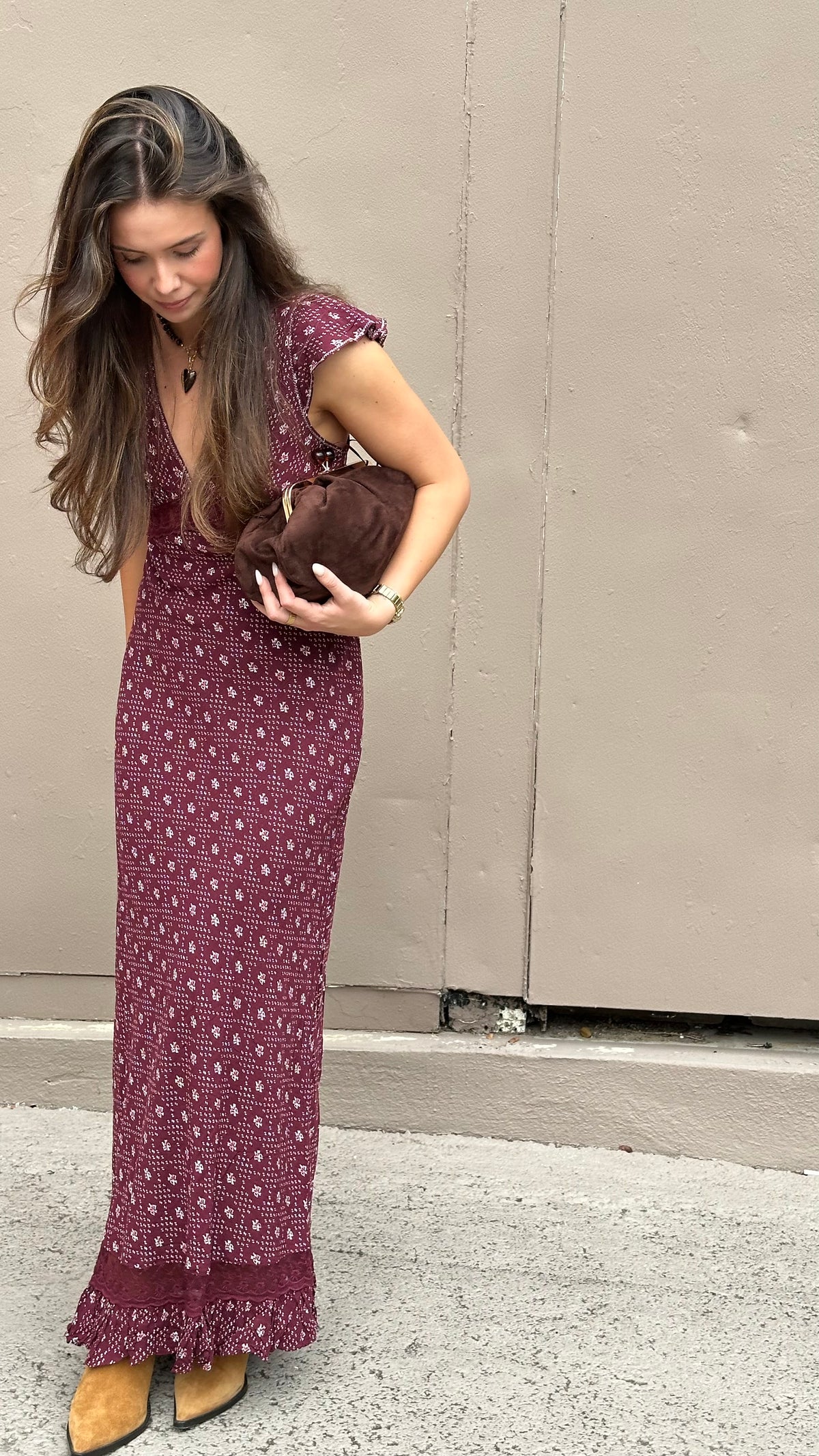 Free People - Eternal Soul Maxi Dress - Maroon