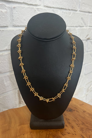 18K Leah Chain Knot Necklace