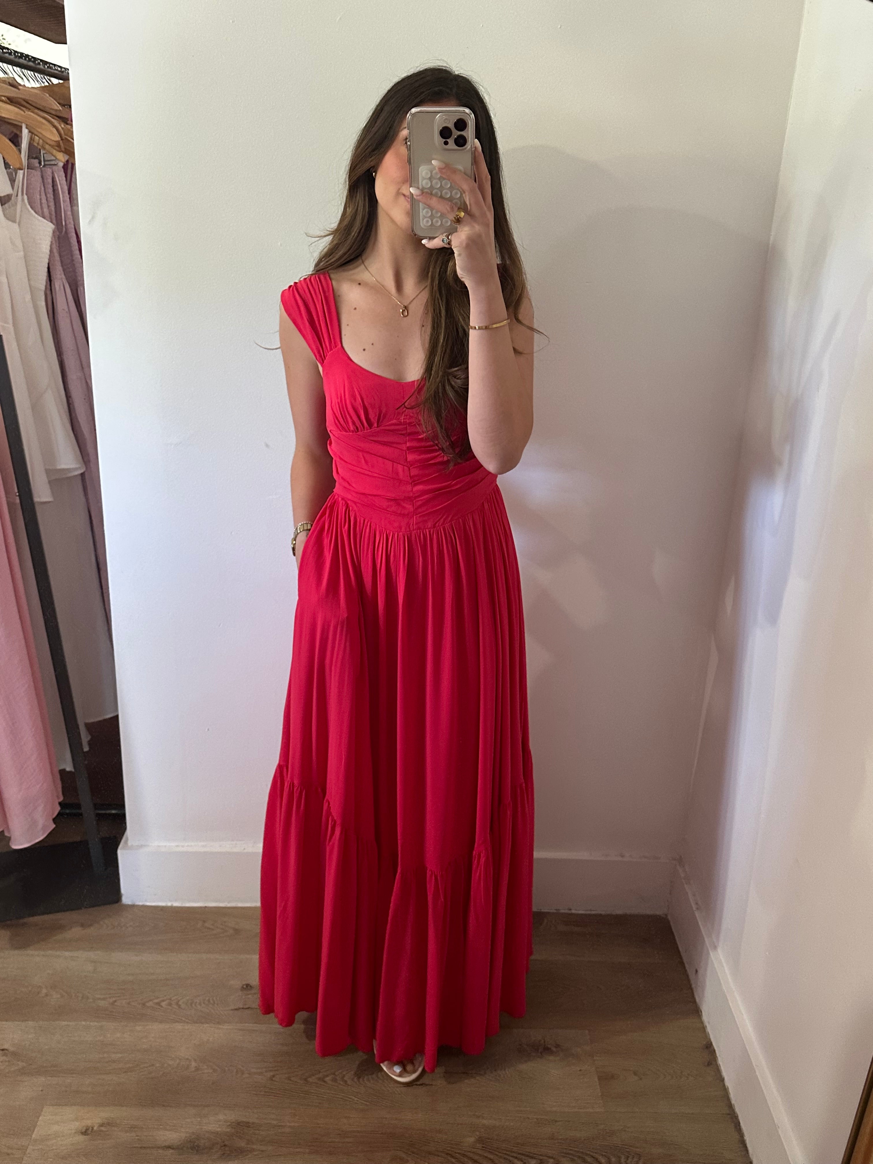 Free People Sasha Maxi Dress - Lollipop