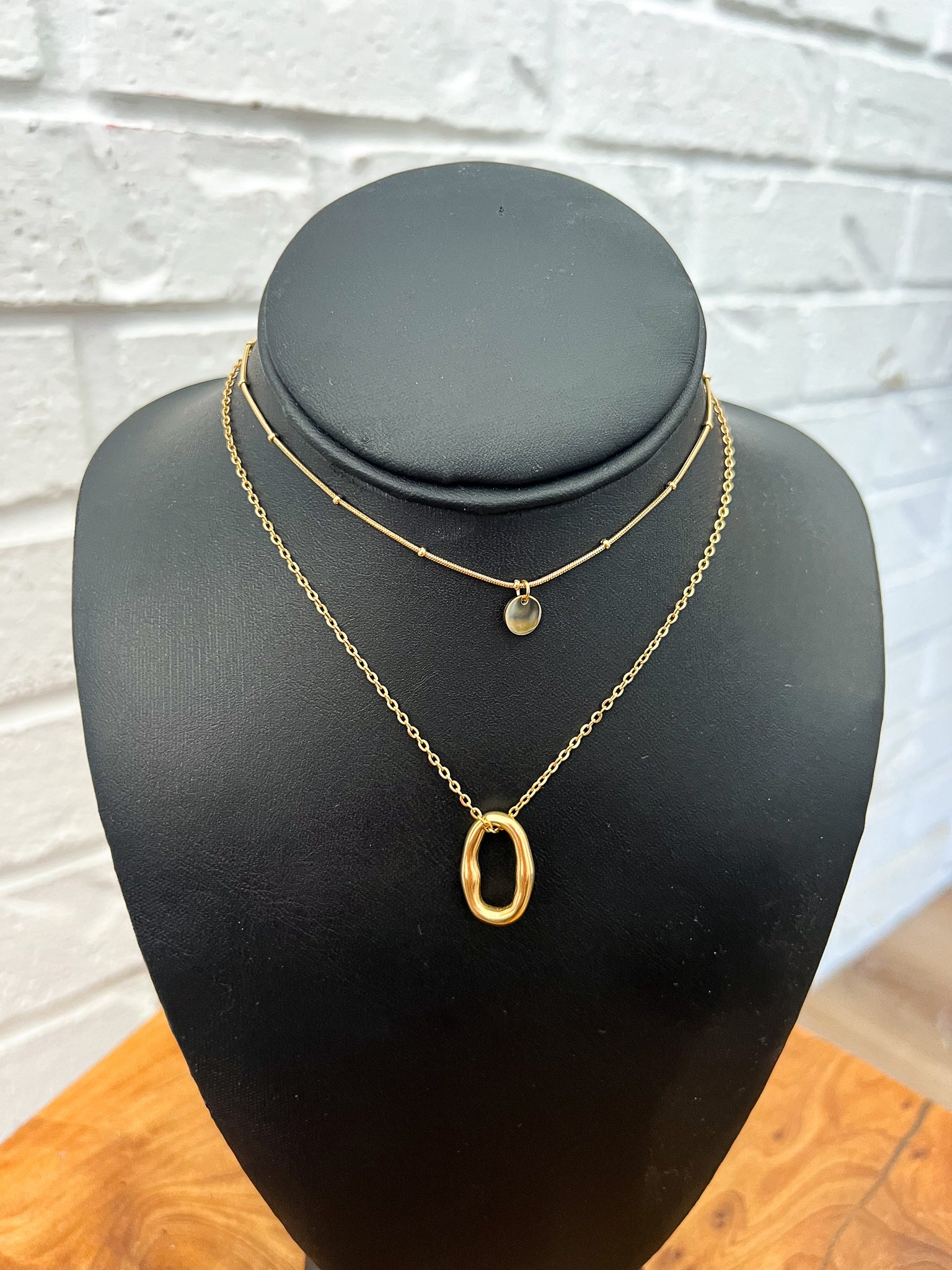 18K Chloe Double Layer Necklace