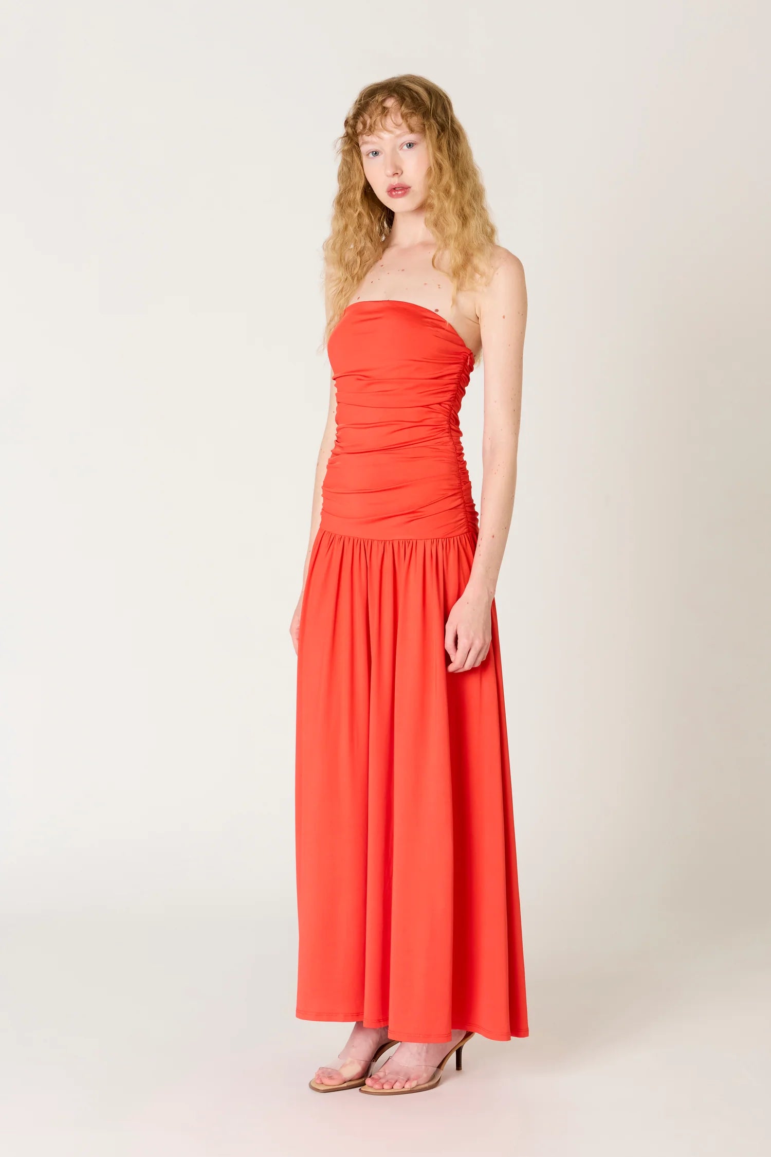 Santal Dress - Coral