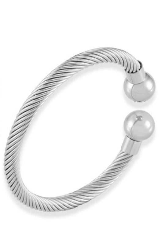 18K Zoe Cuff Bracelet - Silver