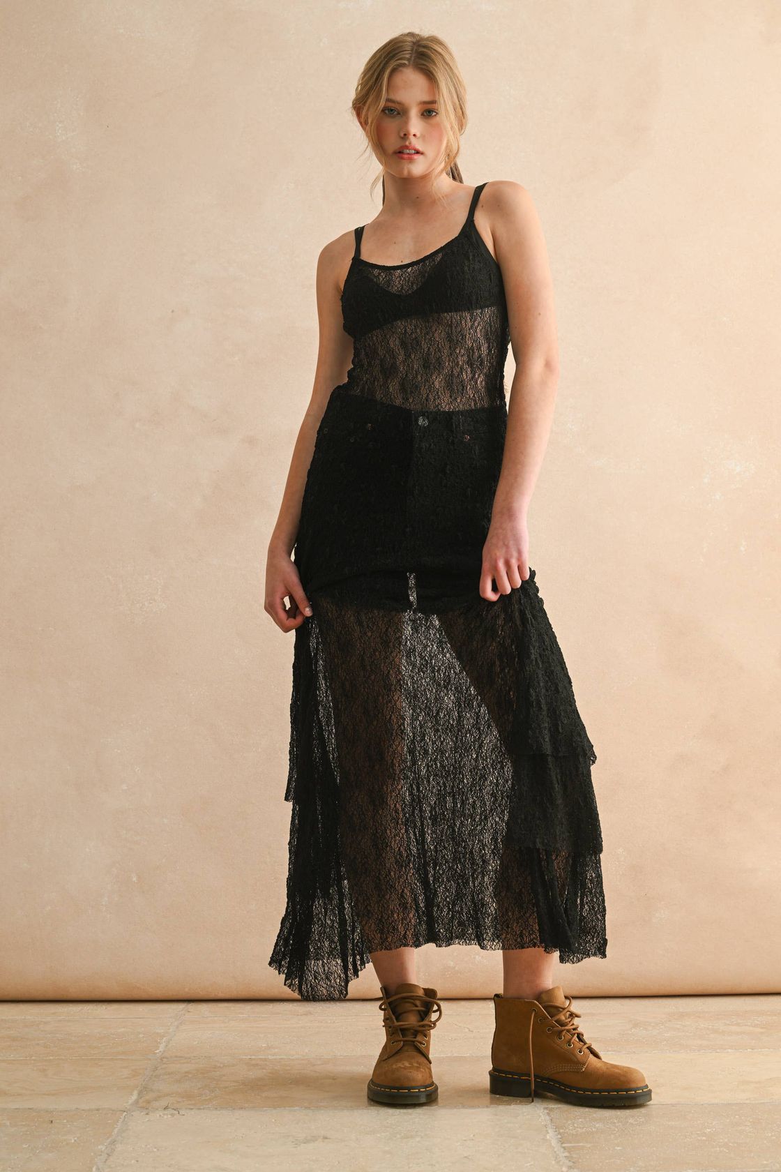 Date Night Lace Midi Dress