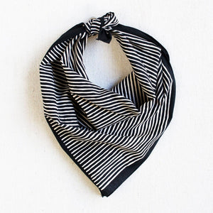 Black & White Striped Bandana