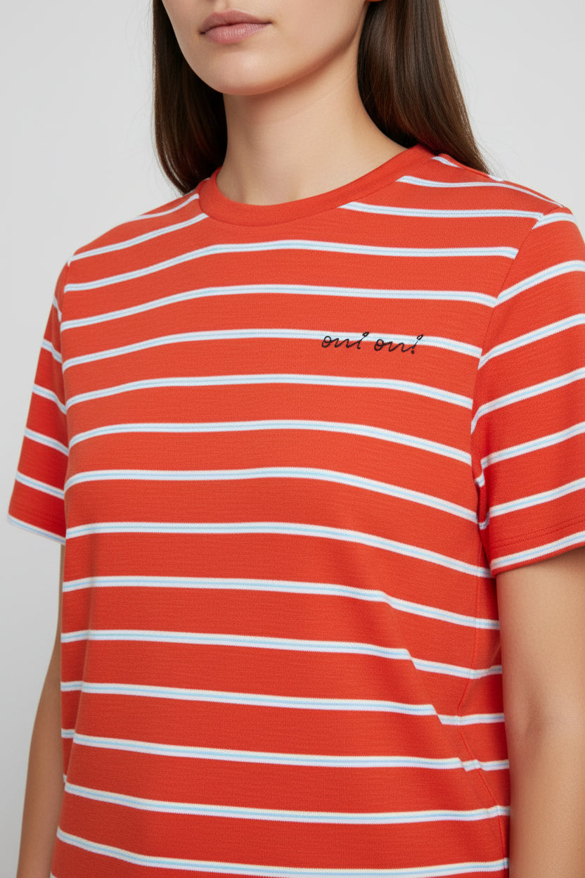 Oui Oui Striped Tee
