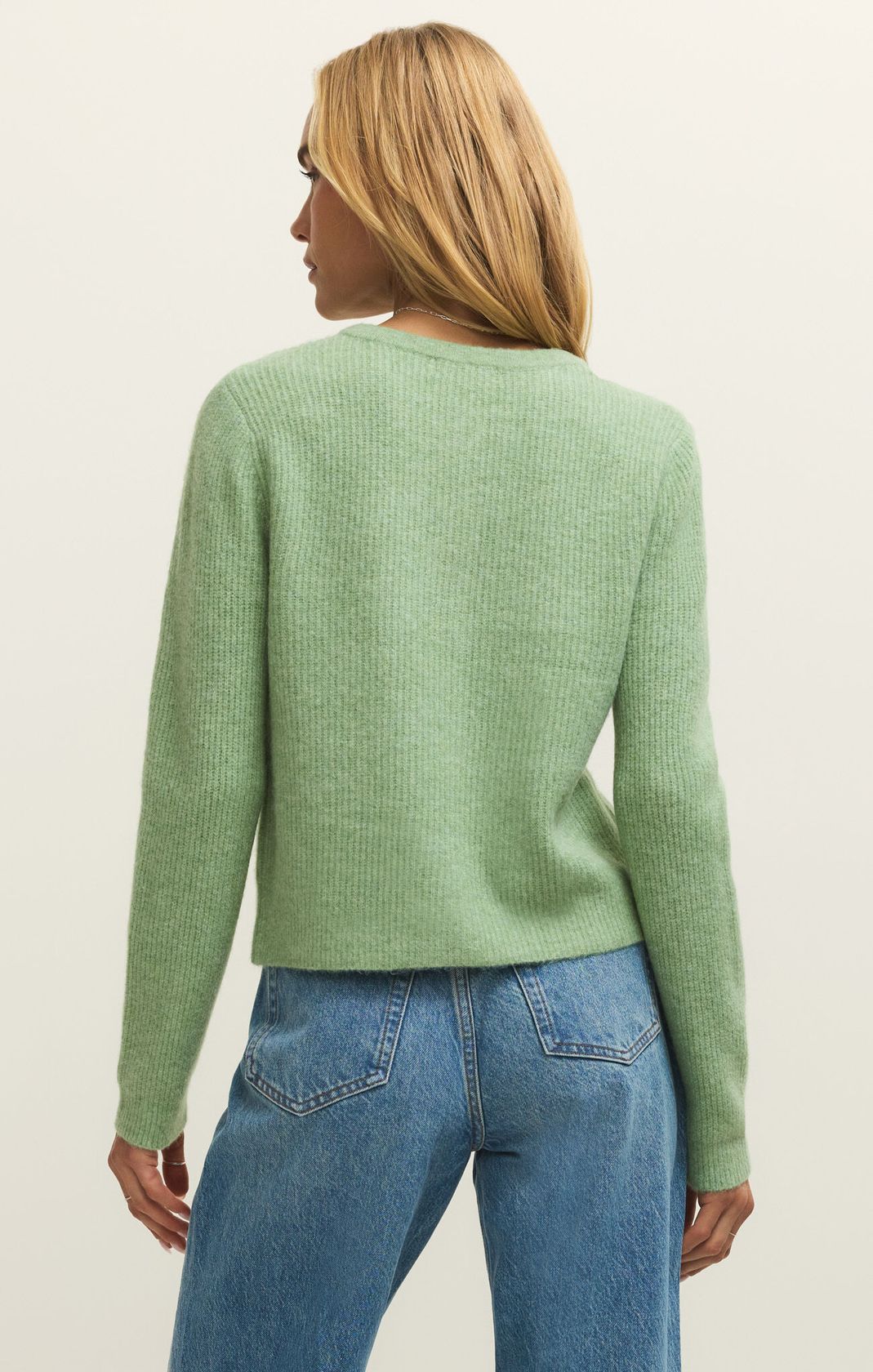Z Supply Medina Rib Cardigan - Appletini
