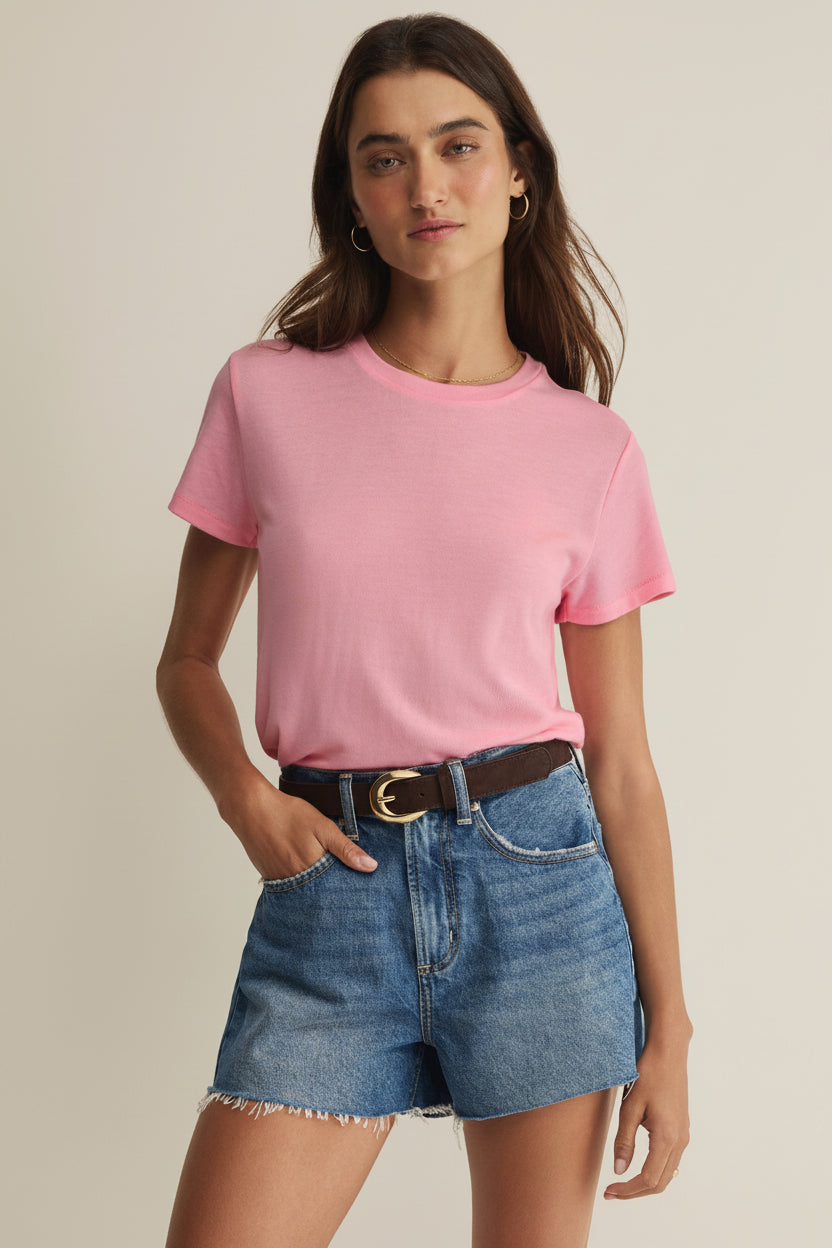 Z Supply Tourist Tee - Pink Sunrise