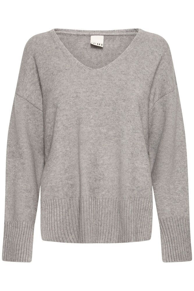 Ihalize V-Neck Sweater - Alloy Melange
