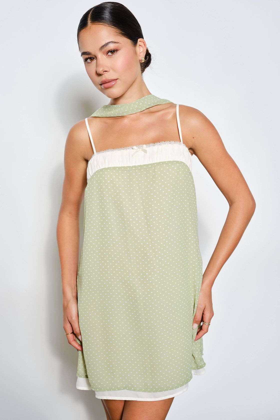 Kaila Polka Dot Mini Dress