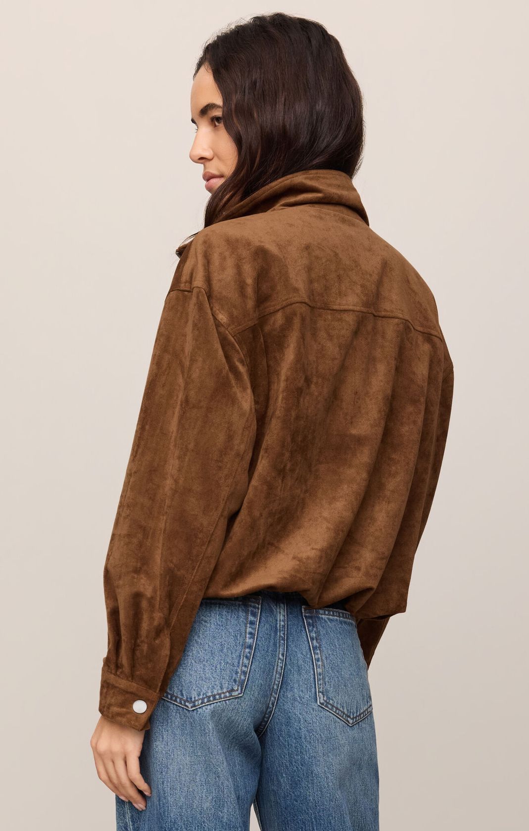 Z Supply - Corin Bubble Hem Jacket - Saddle Suede