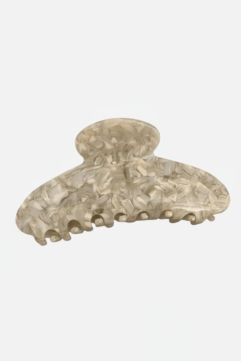 Grey Marble Claw Clip