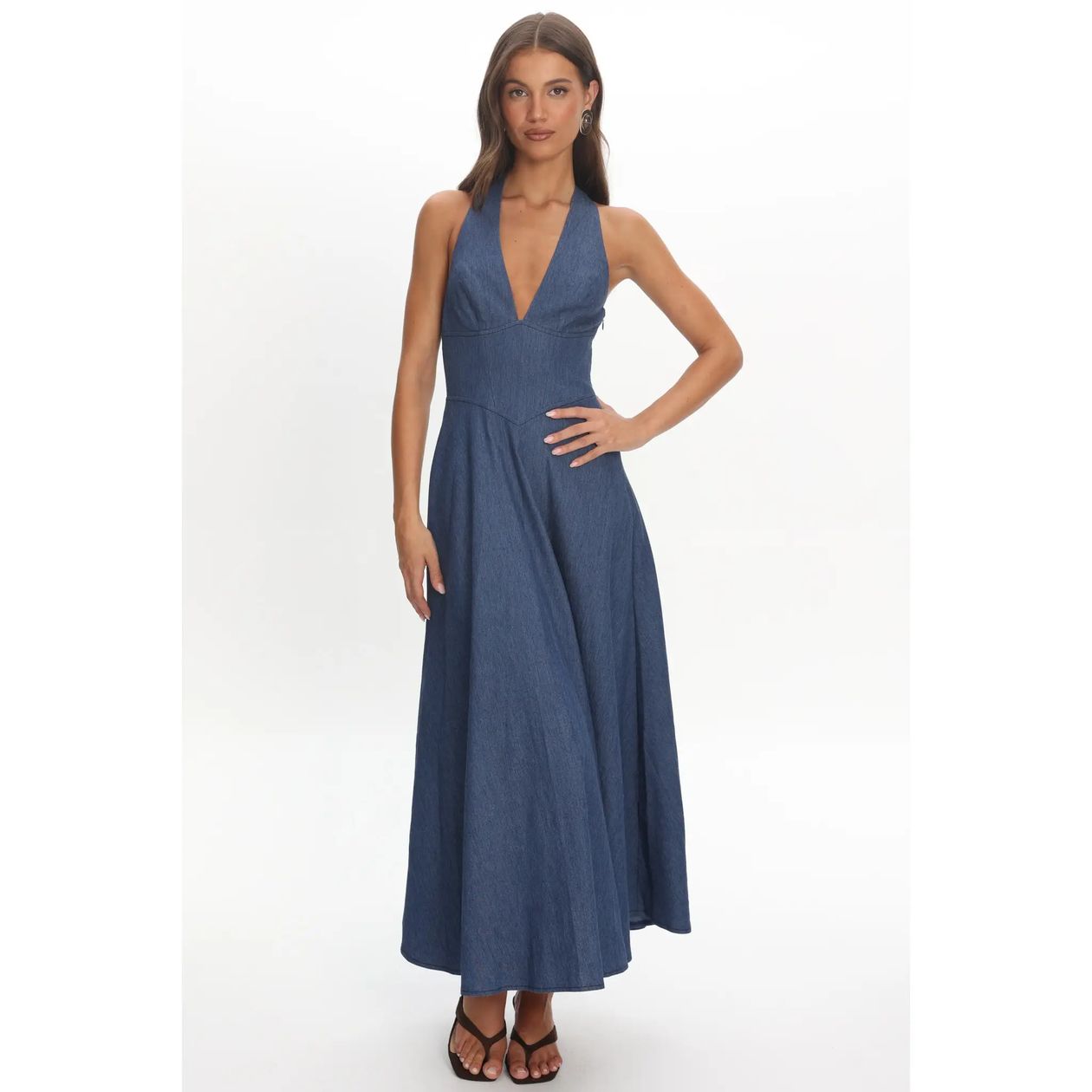 Denim Maxi Dress