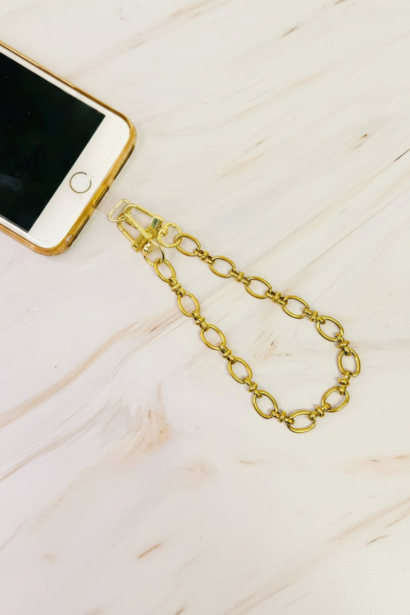 Gold Chain Phone Lanyard