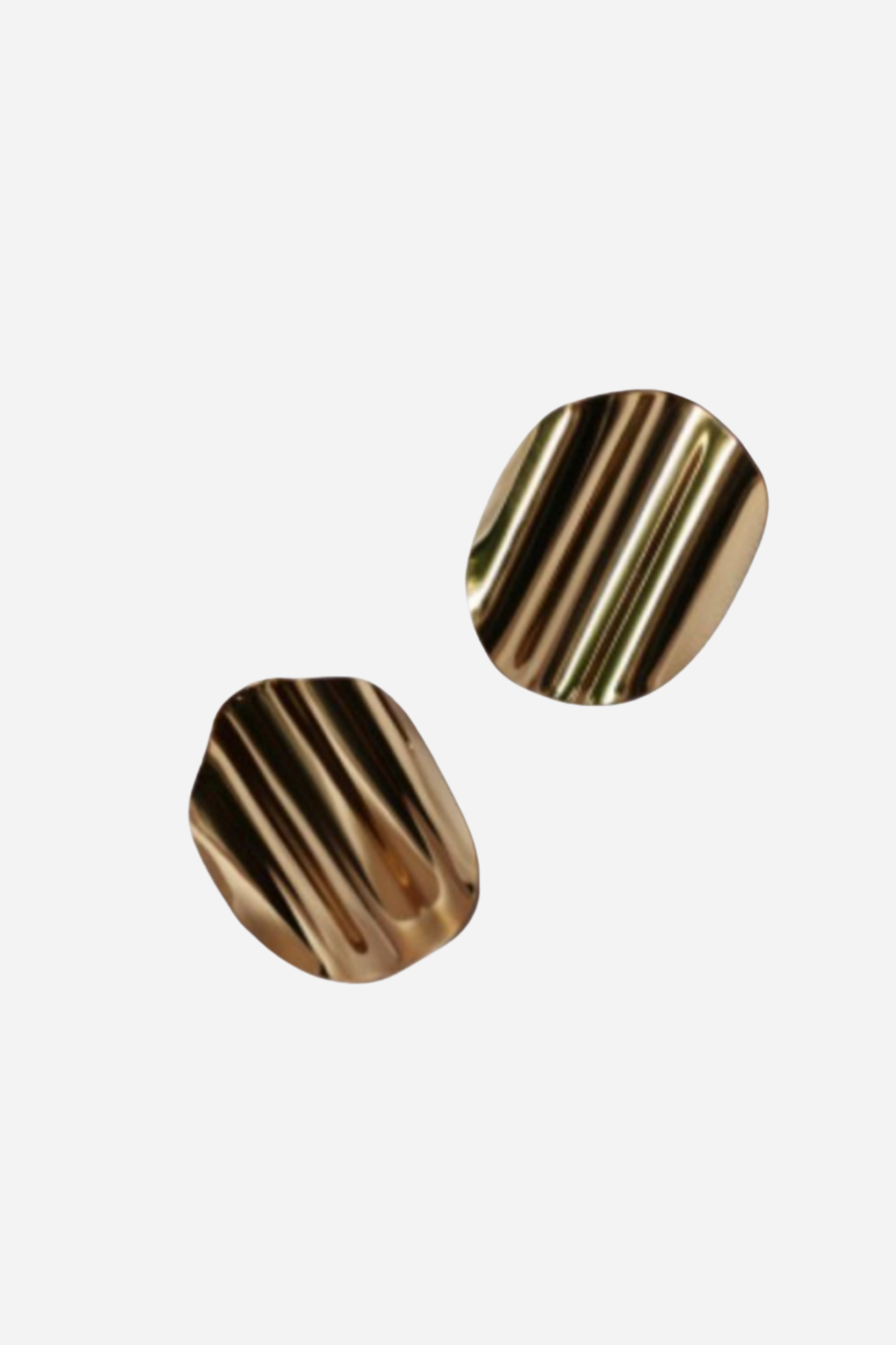 18K Kat Wavy Statement Earrings