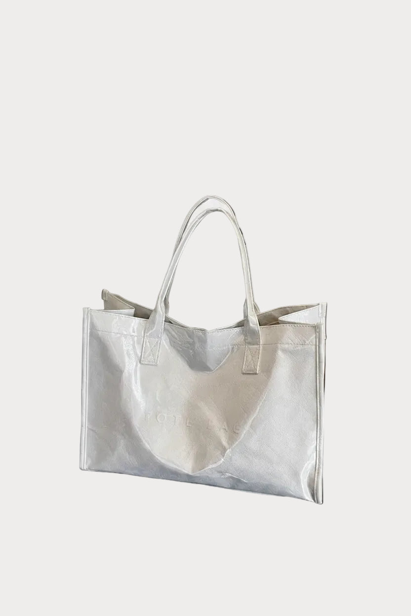 Square Tote - White