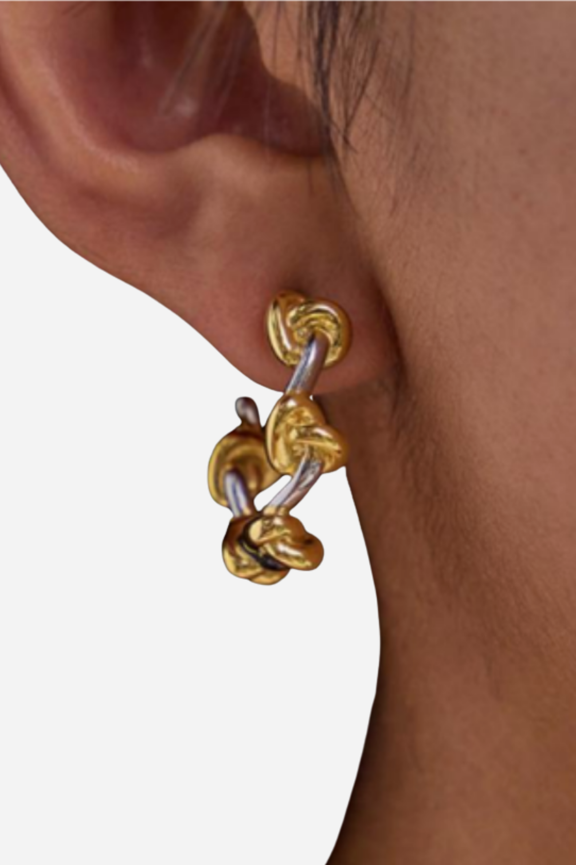 18K Harper Statement Hoop Earring