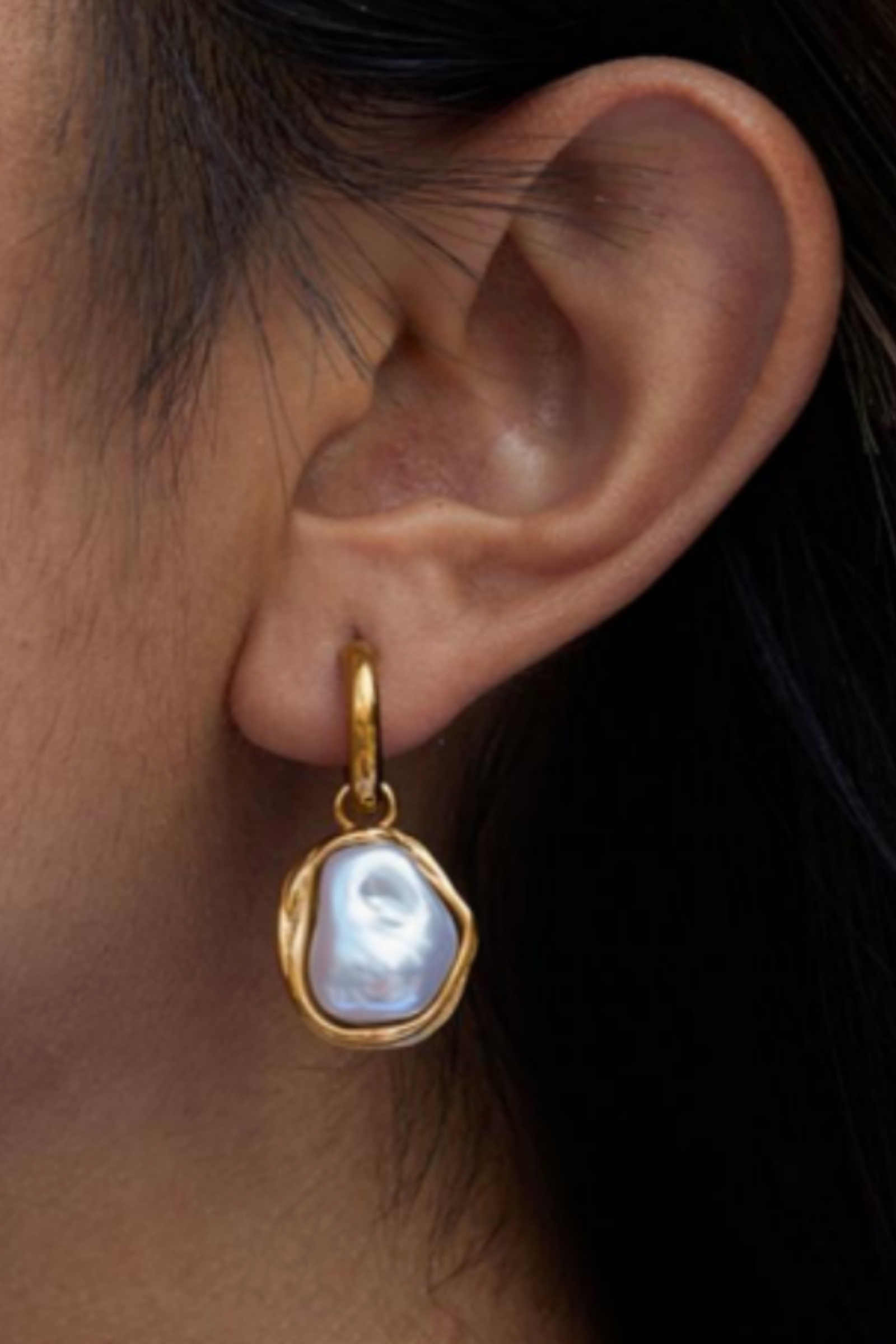 18K Ella Pearl Earrings